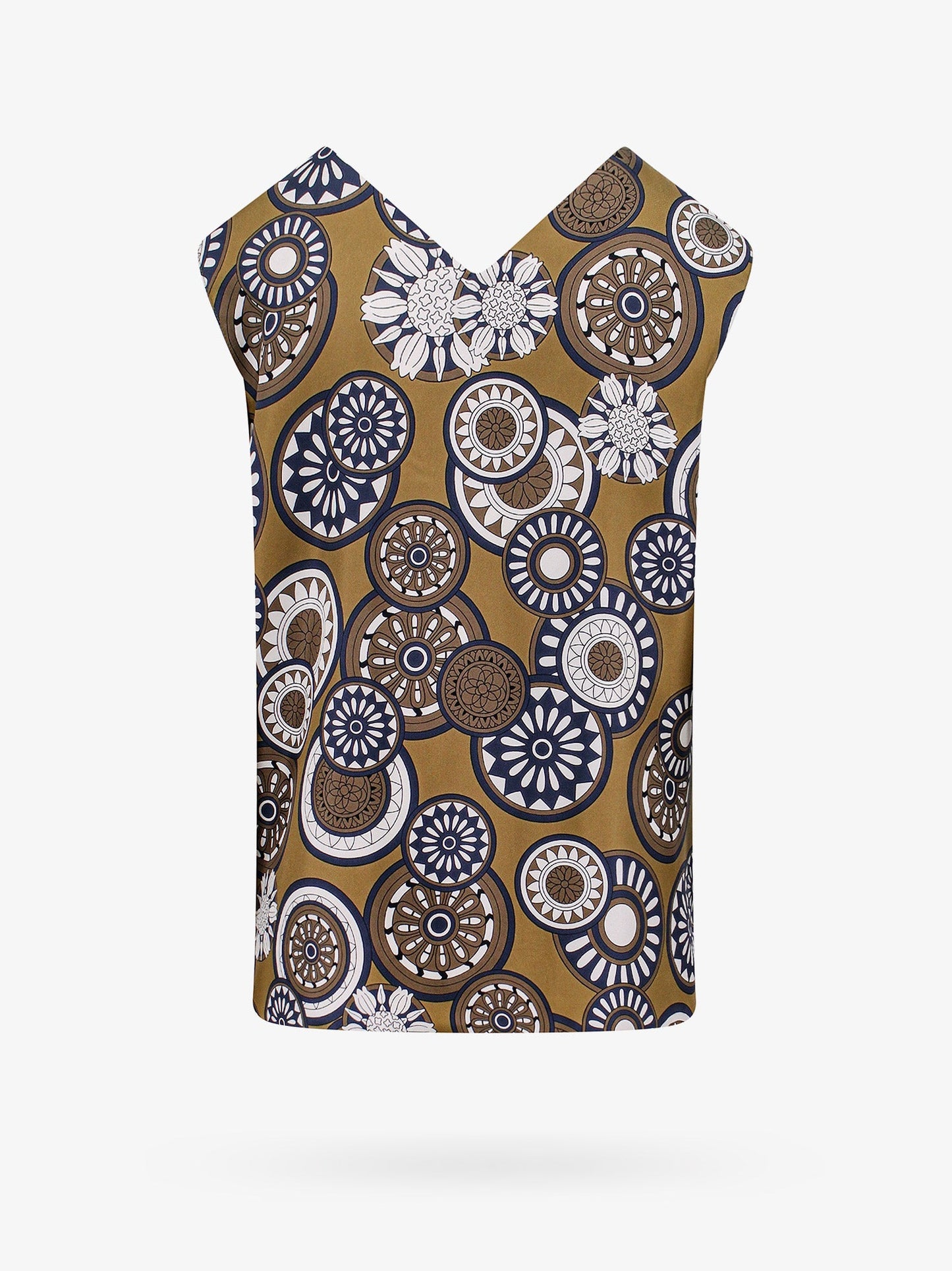 'S Max Mara Silk Top With All Over Print