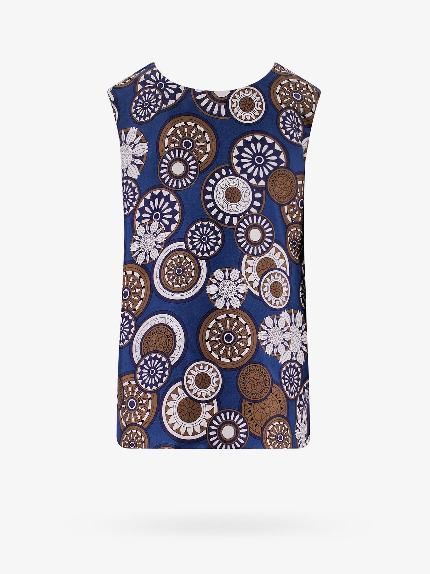 'S Max Mara Silk Top With All Over Print