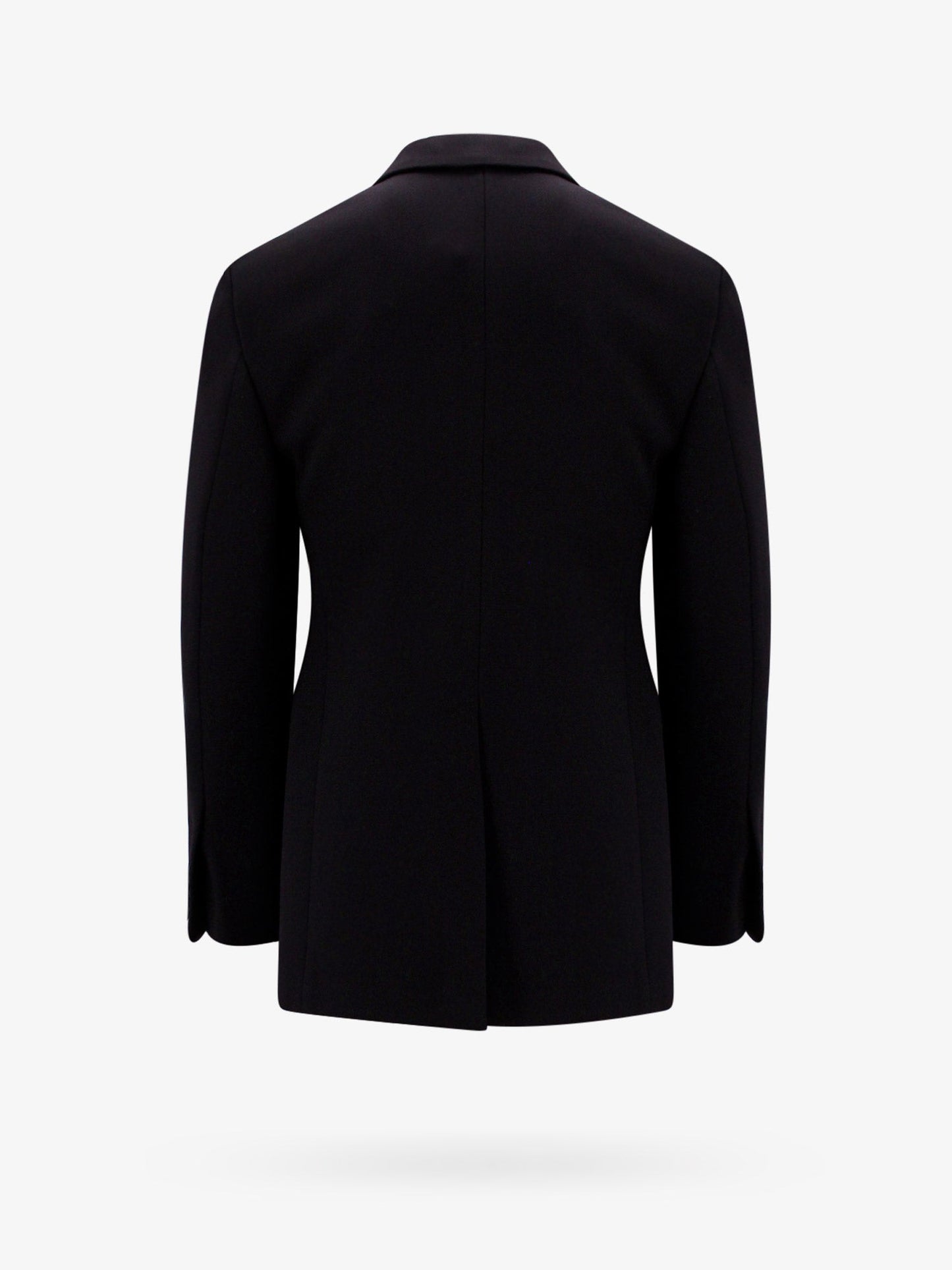 Ferragamo Wool Blazer With Satin Profiles
