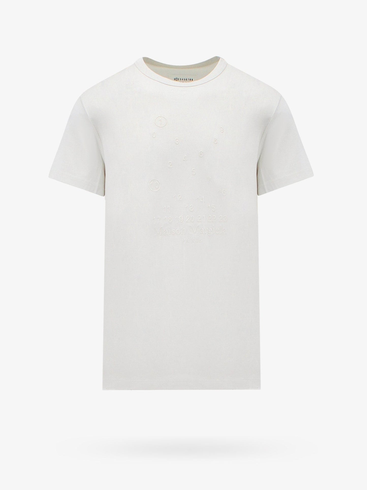 Maison Margiela Cotton T Shirt With Embroidered Frontal Logo