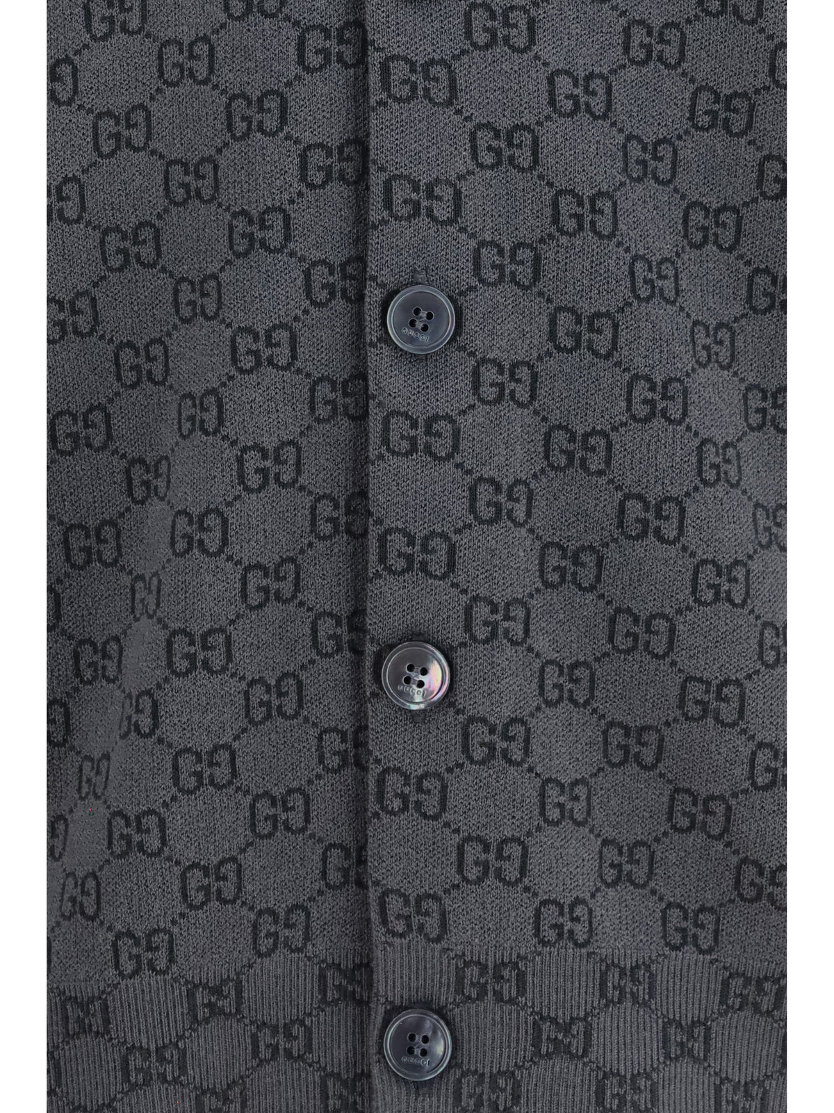 Gucci Silk and wool GG print Cardigan - New Grey/Rock