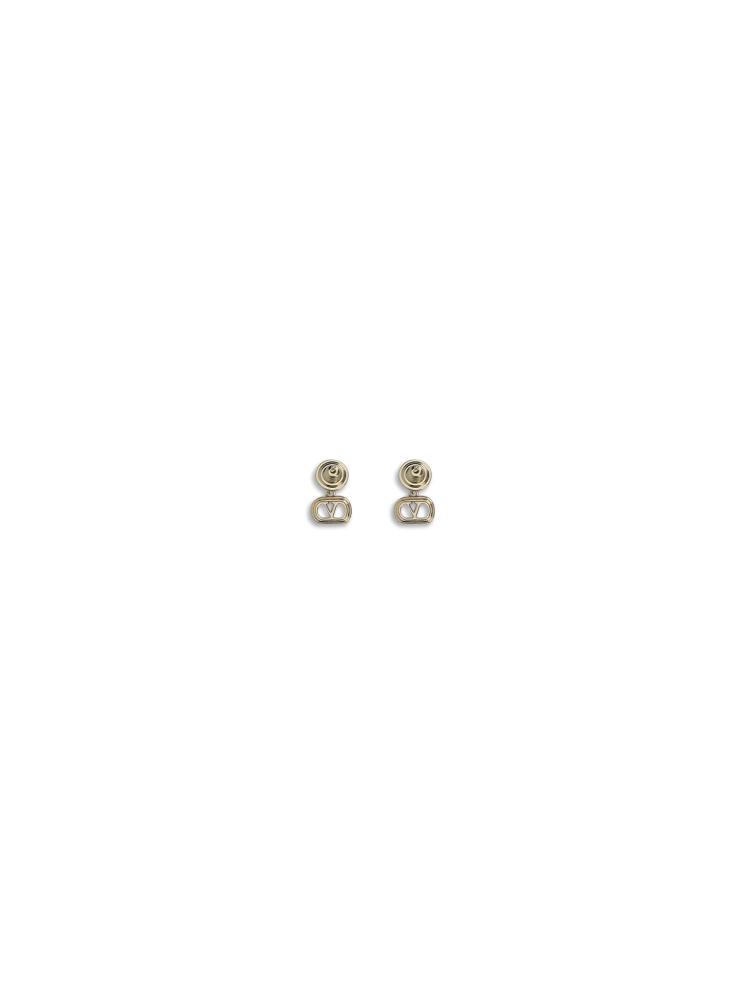 Valentino Garavani Ovalette Earrings in metal and Swarovski® crystals - Gold/Crystal