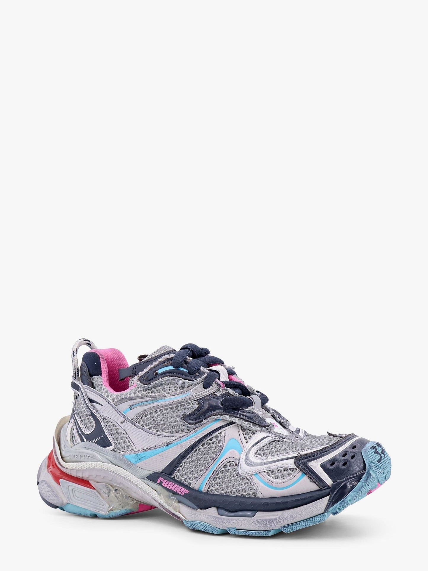 Balenciaga Multicolor Nylon And Mesh Sneakers