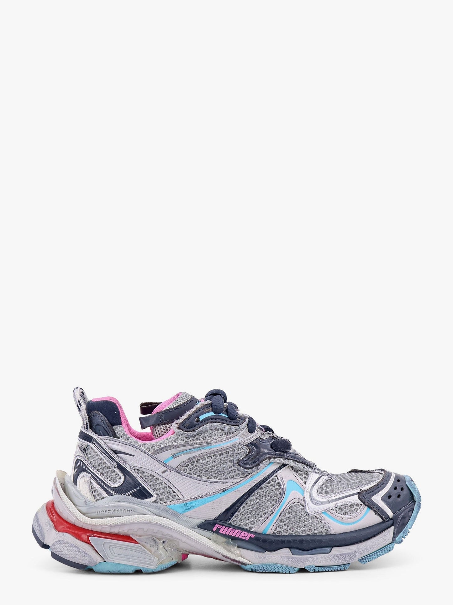Balenciaga Multicolor Nylon And Mesh Sneakers