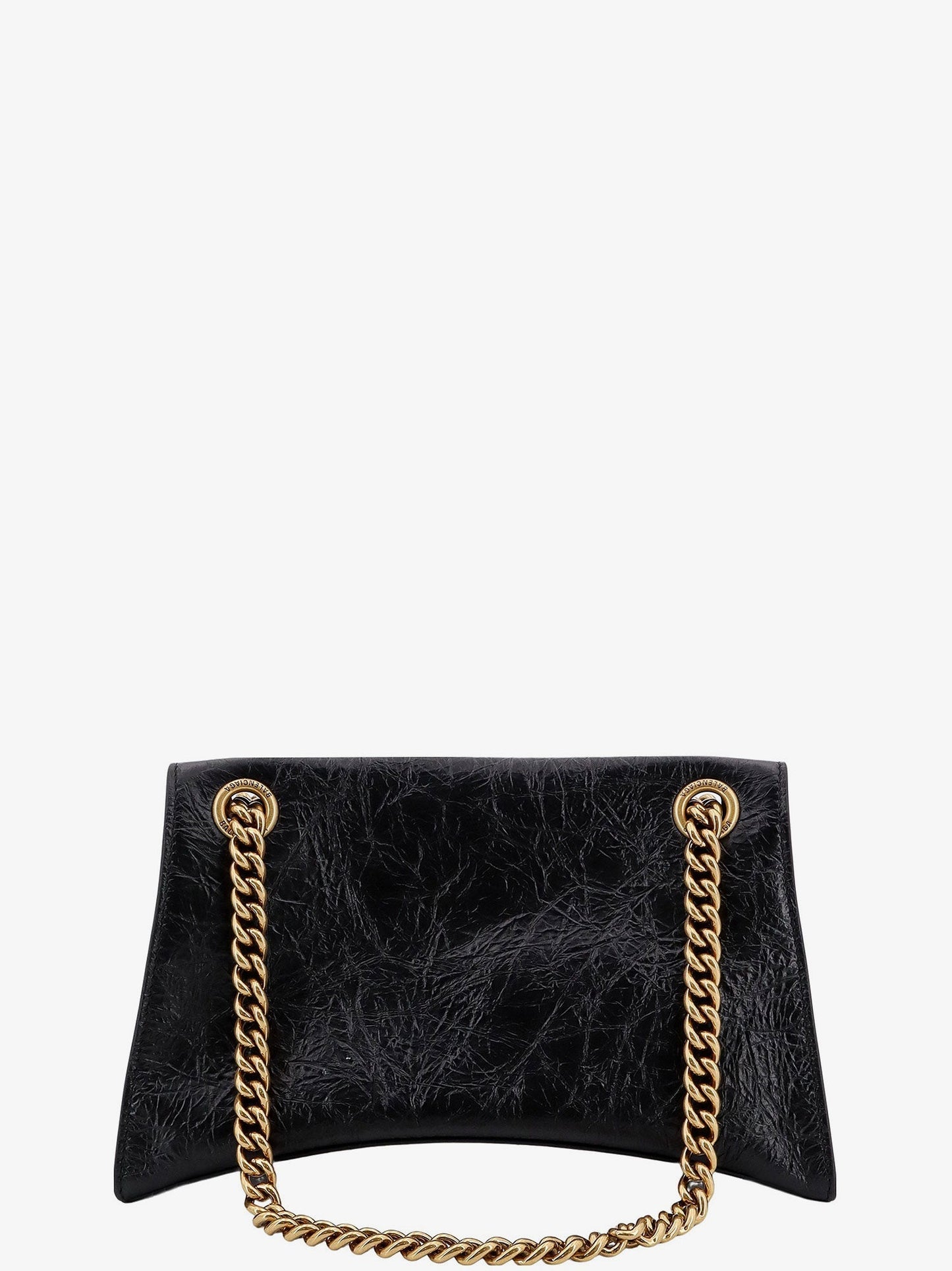 Balenciaga Leather Shoulder Bag With Frontal Monogram