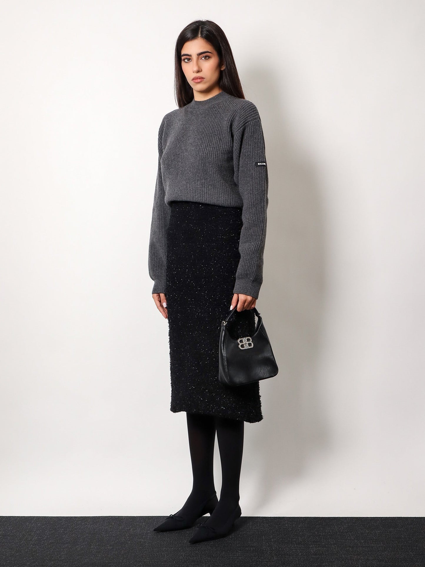 Balenciaga Bb Soft Hobo S Leather Bag