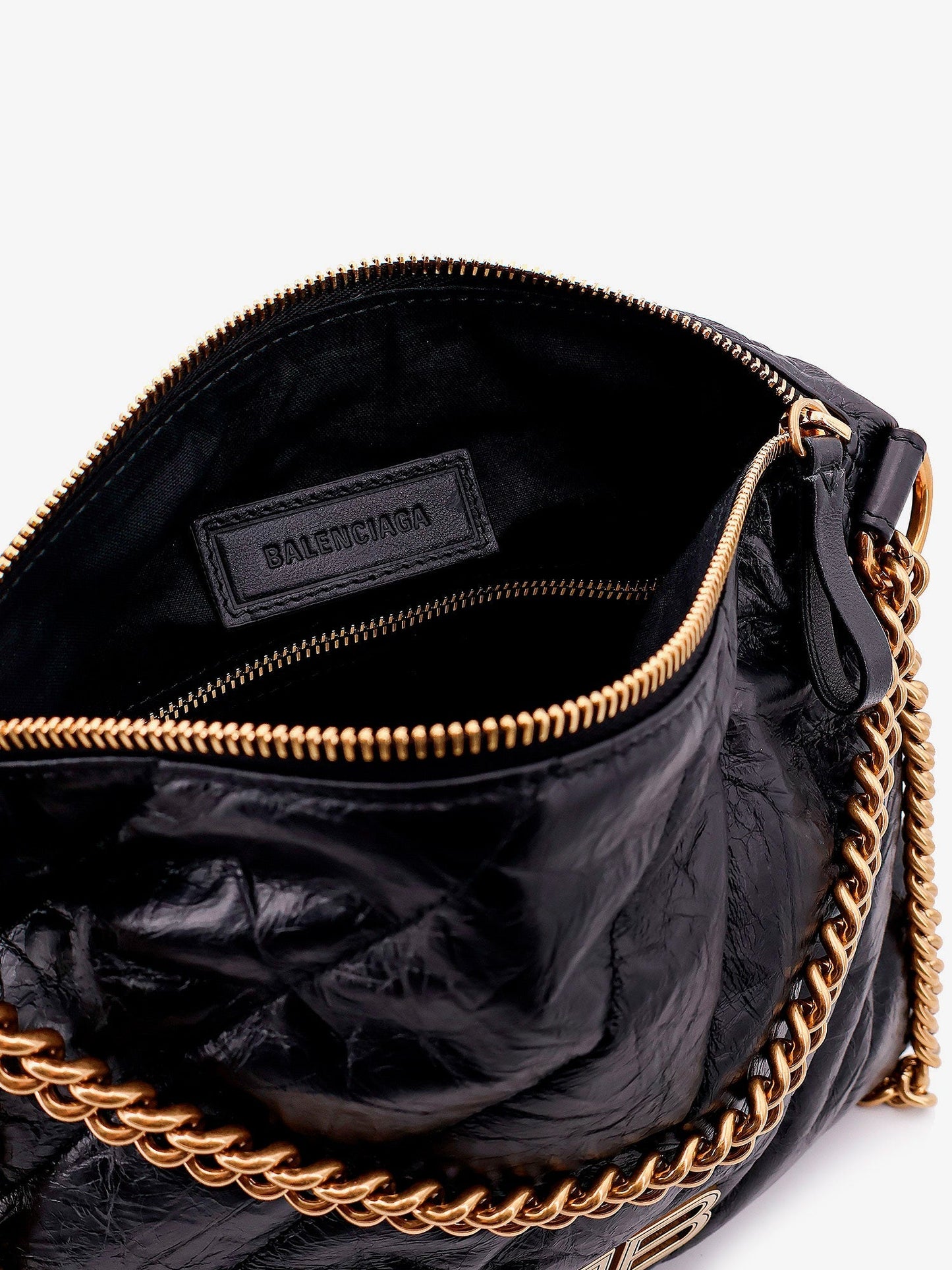 Balenciaga Crush Hobo S Leather Bag