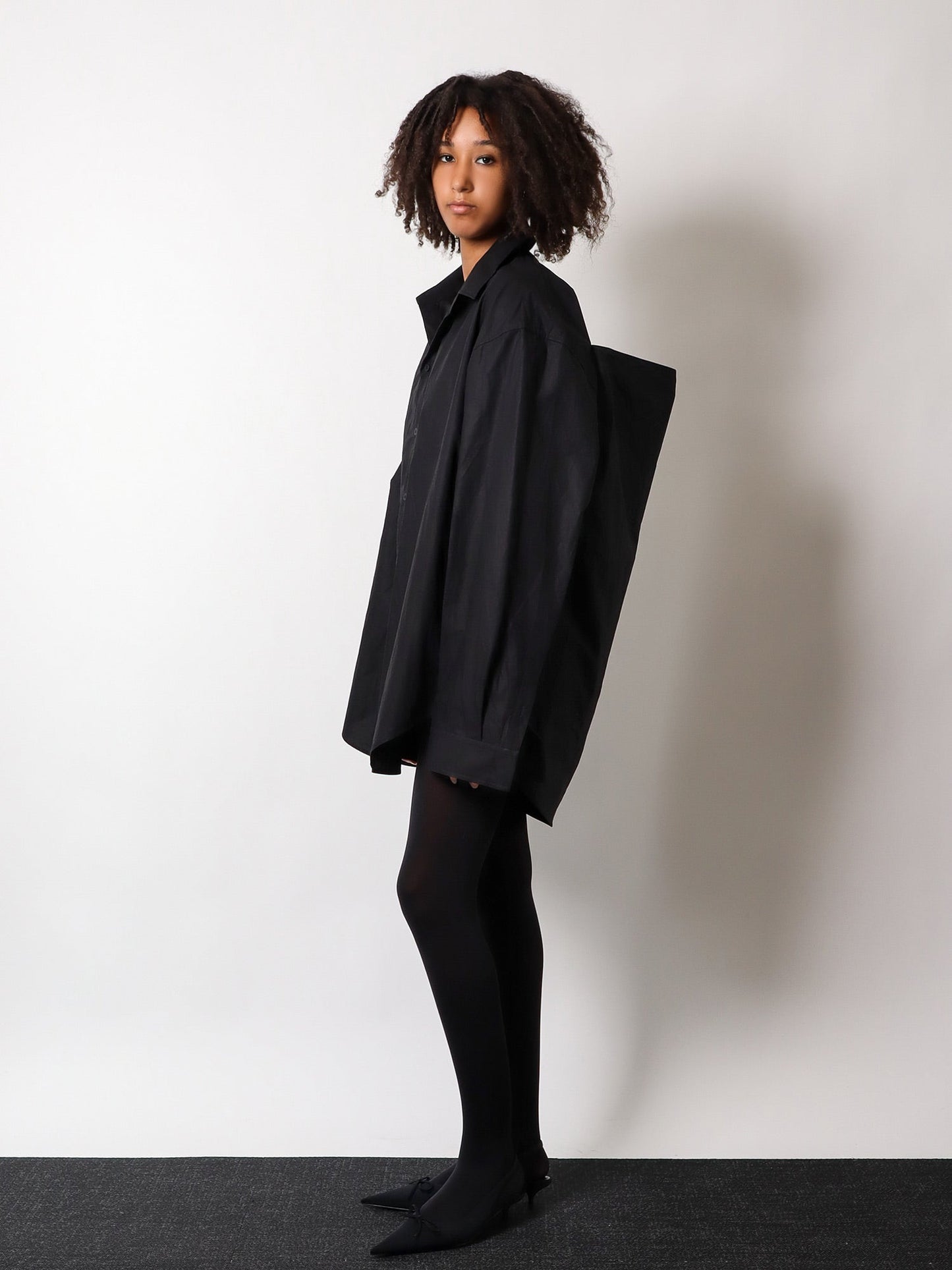 Balenciaga Shirt Effect Cotton Dress