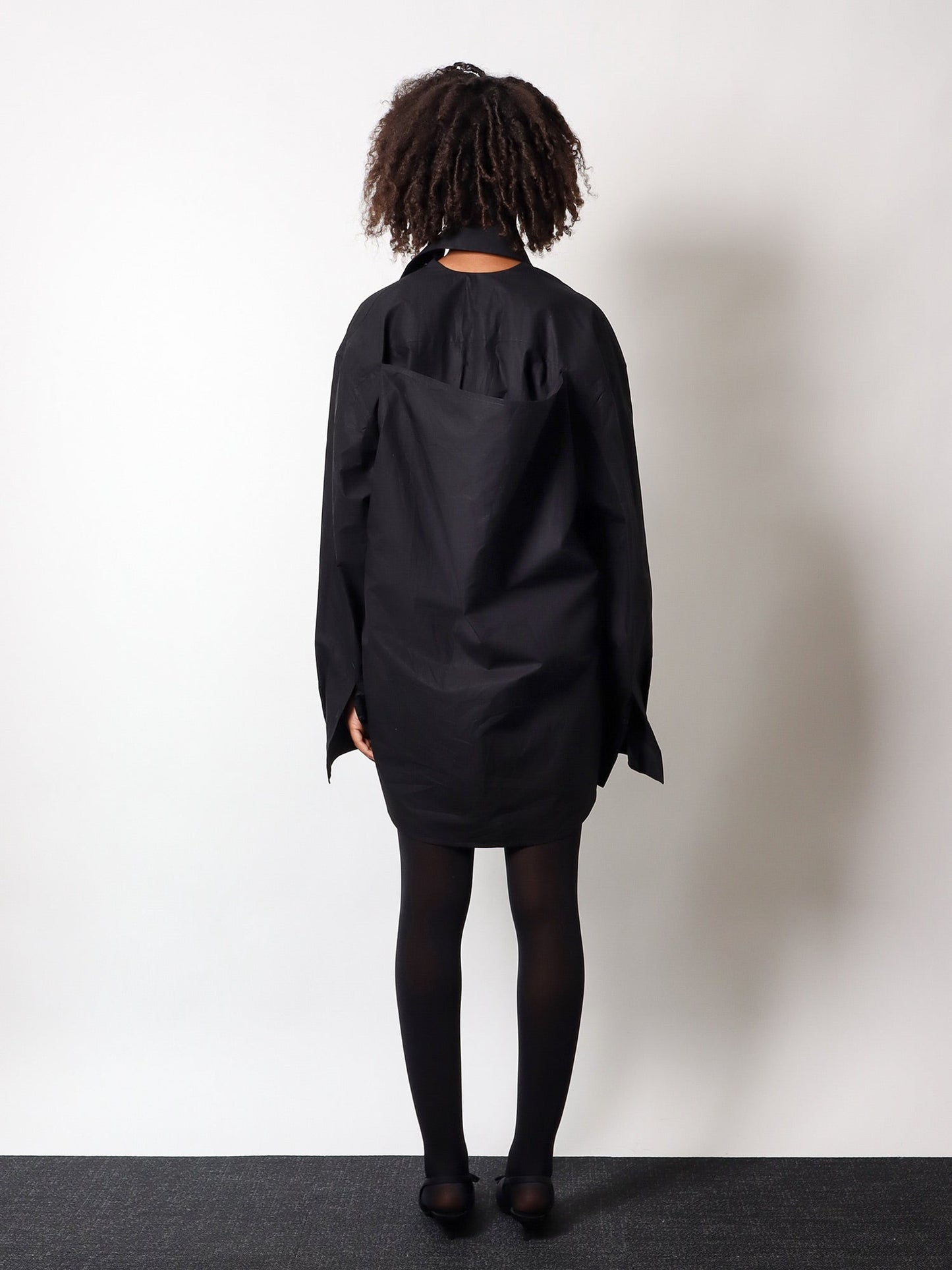 Balenciaga Shirt Effect Cotton Dress