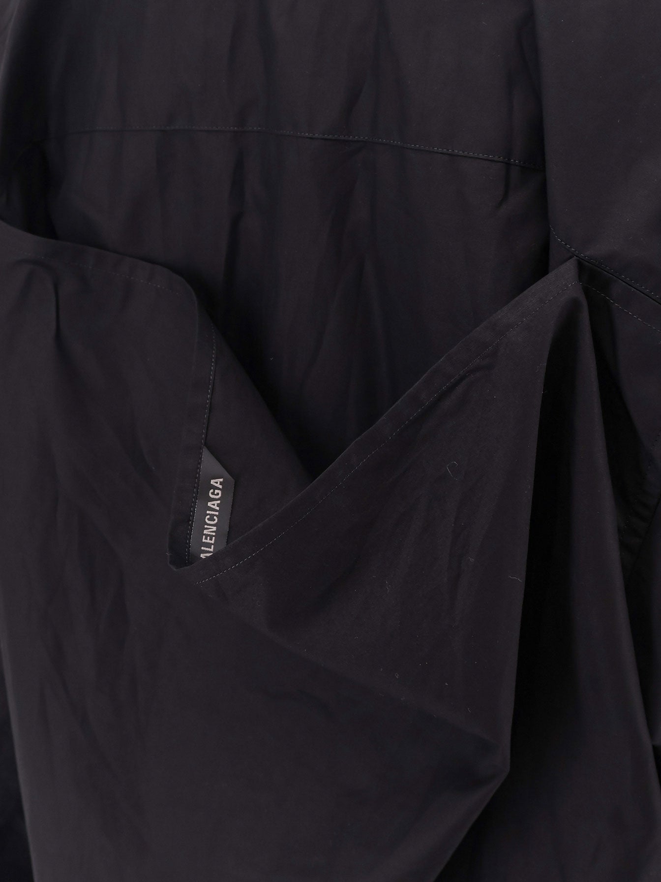 Balenciaga Shirt Effect Cotton Dress