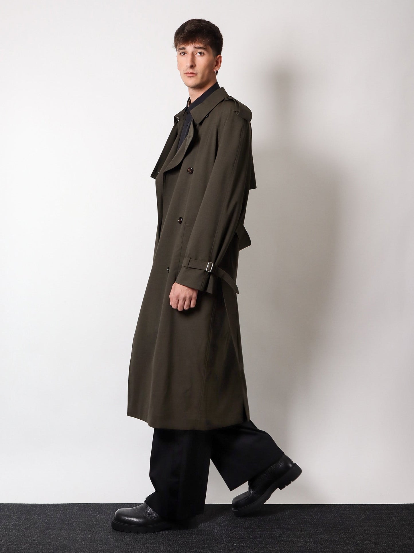 Burberry Stretch Wool Trench