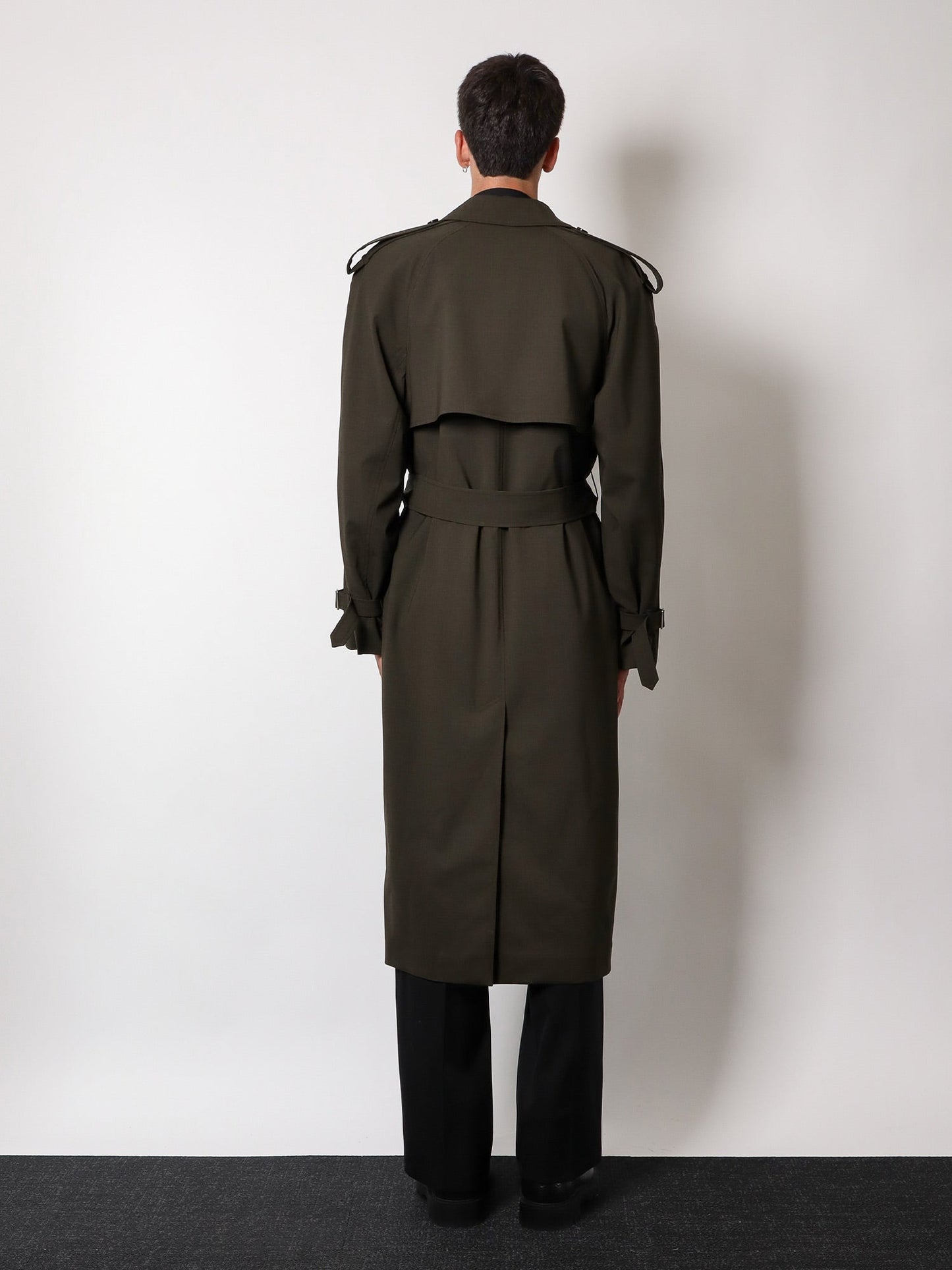 Burberry Stretch Wool Trench