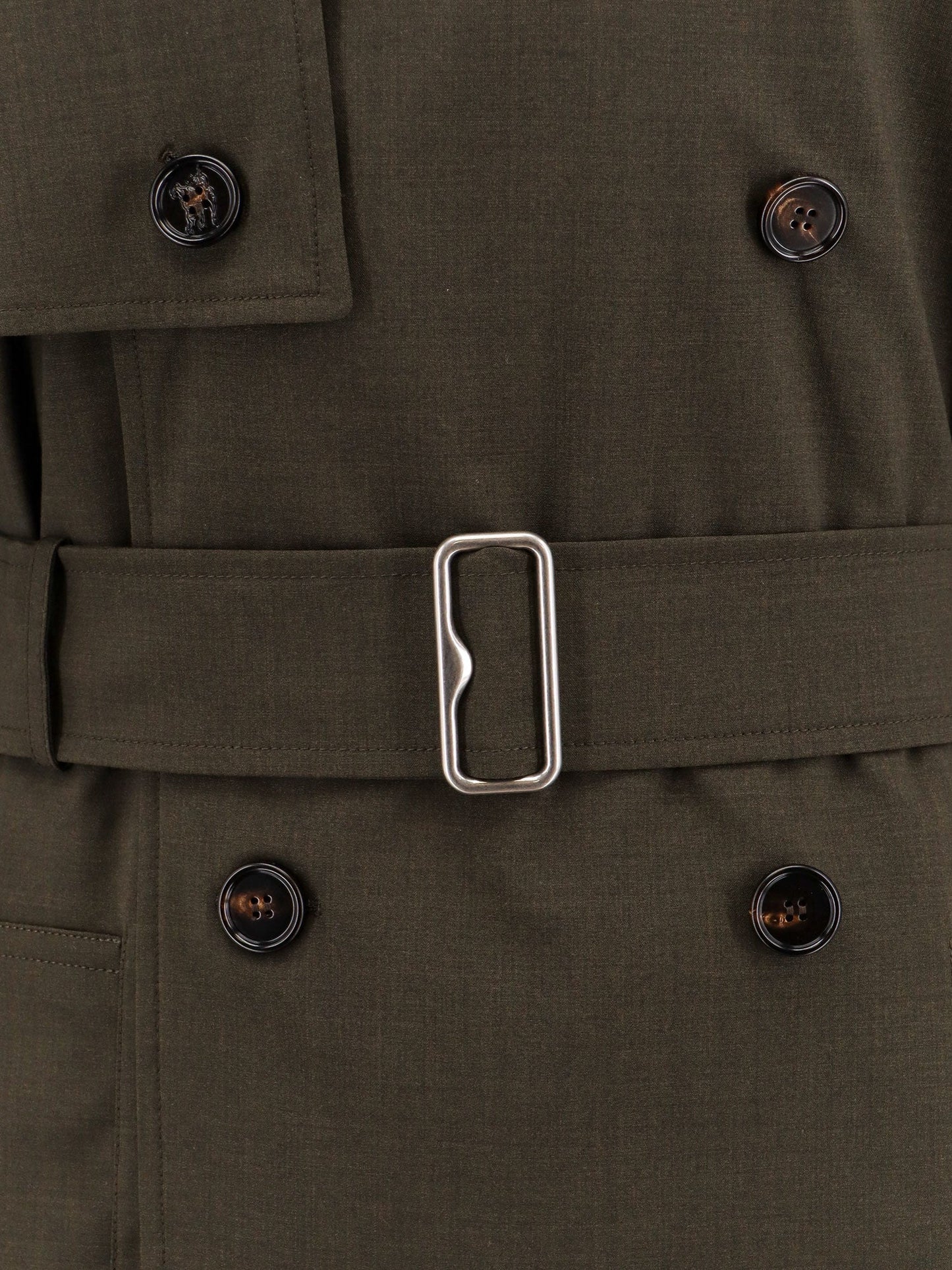 Burberry Stretch Wool Trench