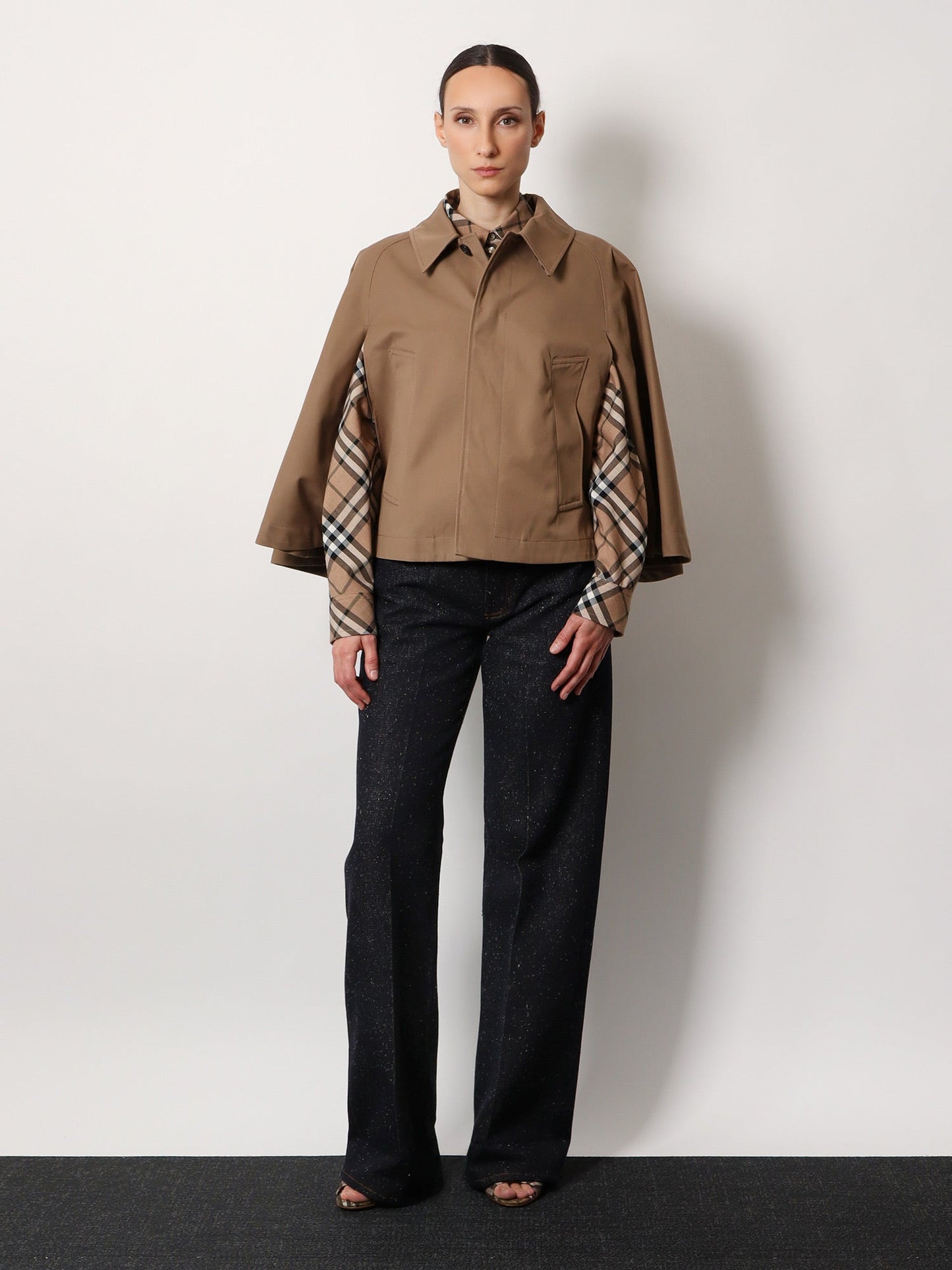 Burberry Check Wool Blend Shirt