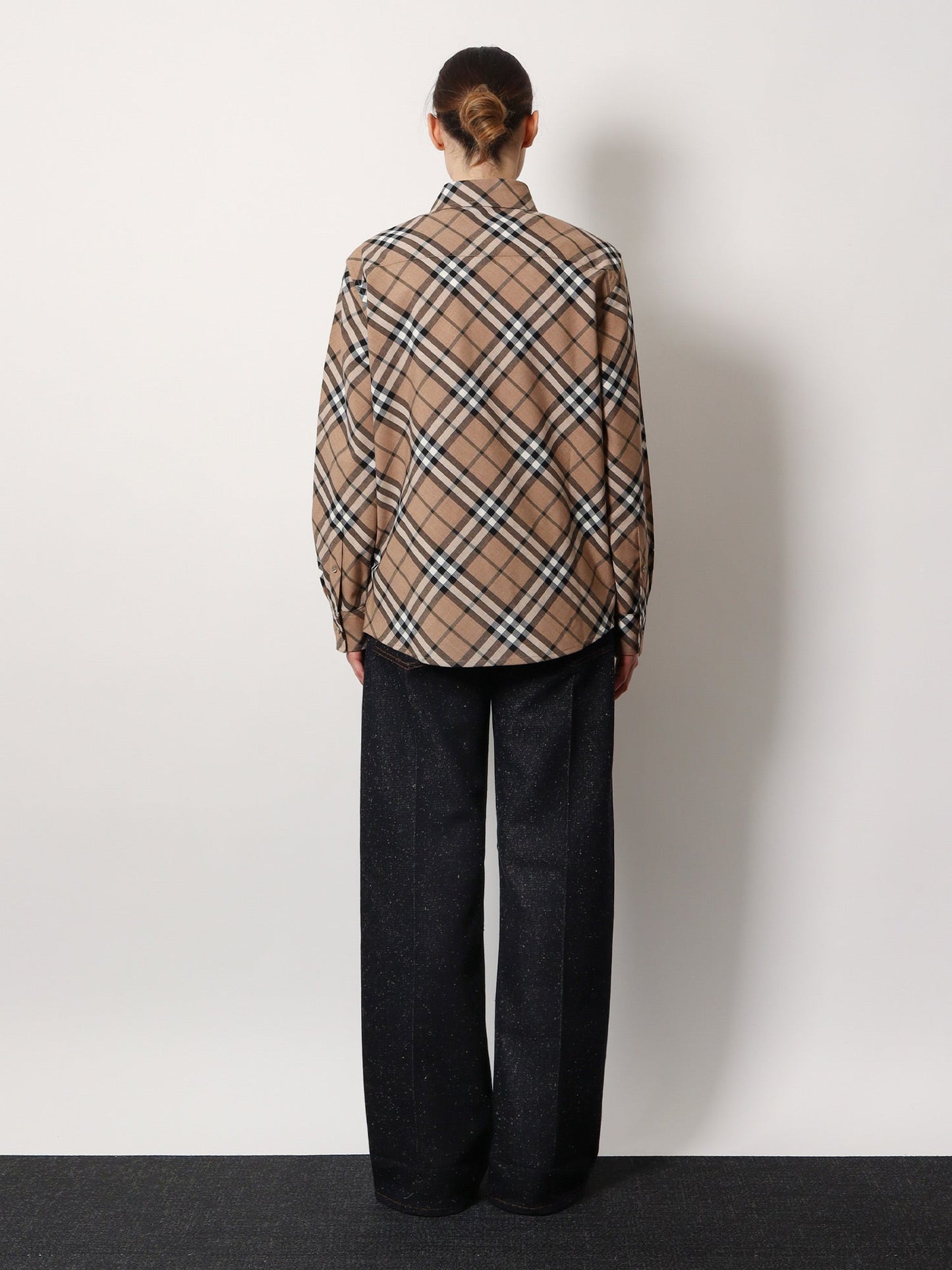 Burberry Check Wool Blend Shirt