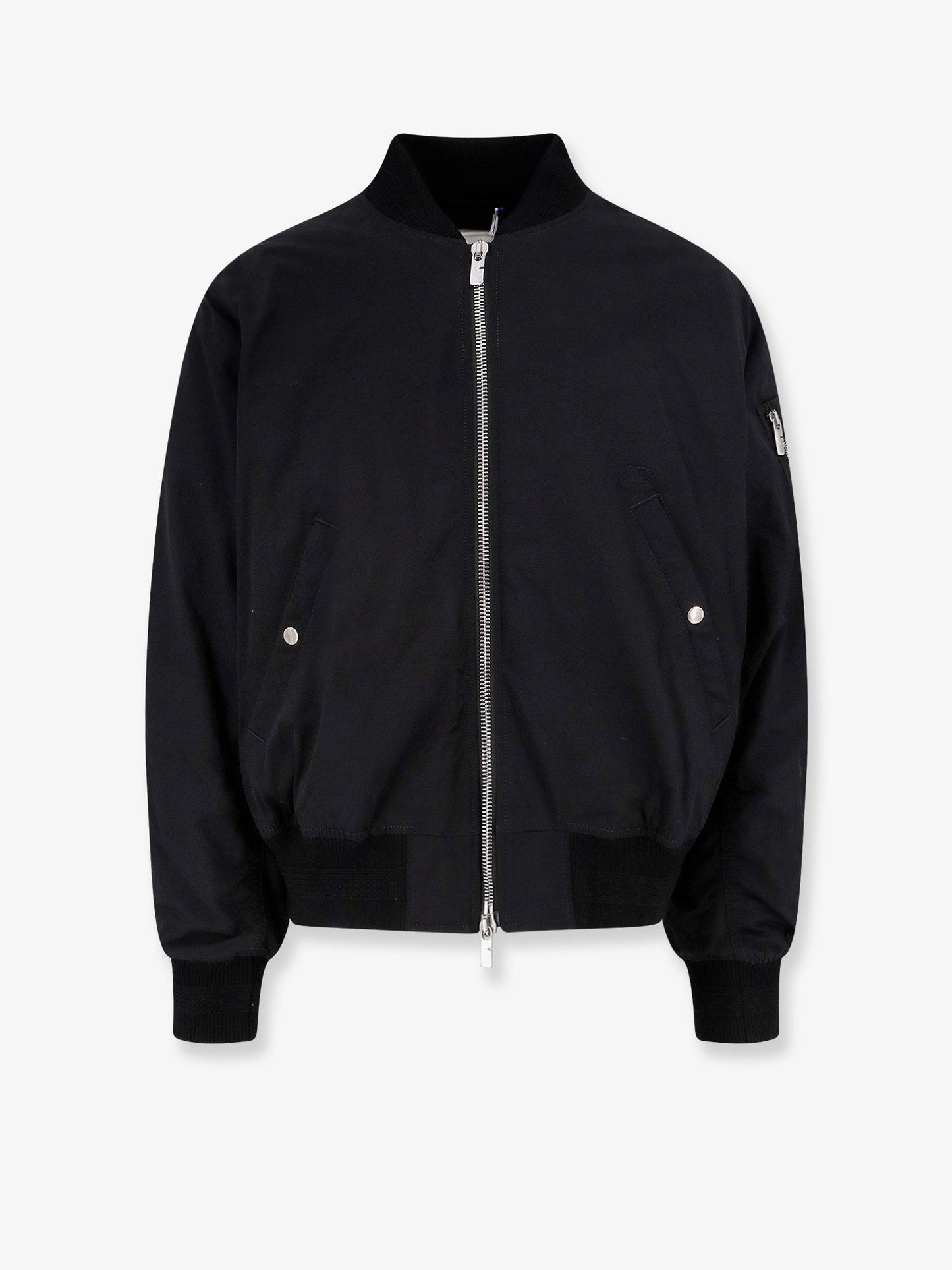 Burberry Nylon And Cotton Jacket With Ekd Embroidery