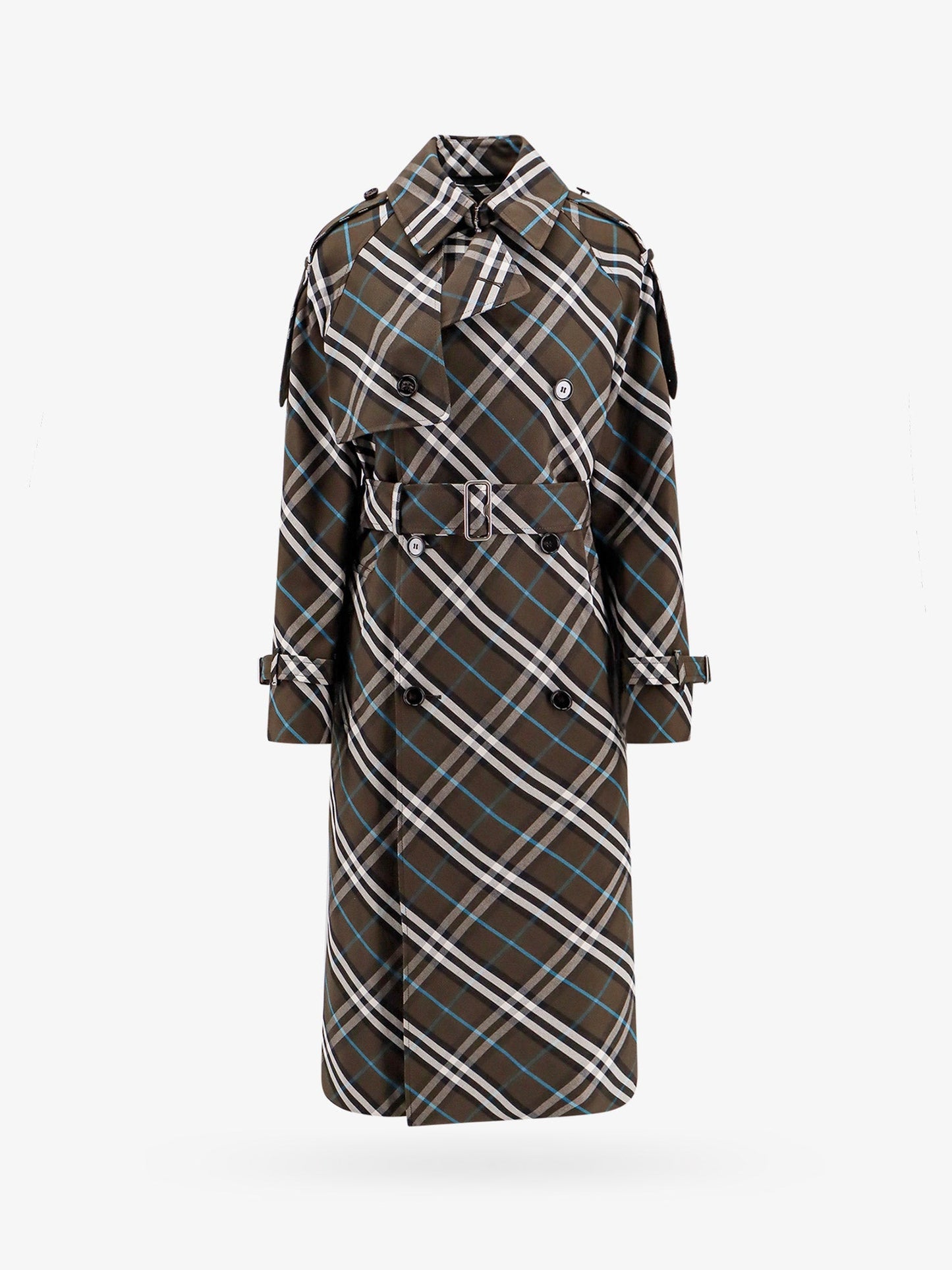 Burberry Trench With Check Print