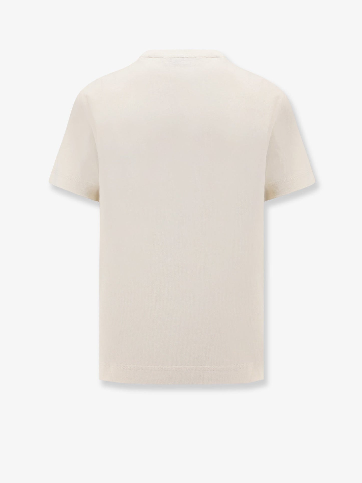 Burberry Cotton T Shirt With Frontal Embroidery