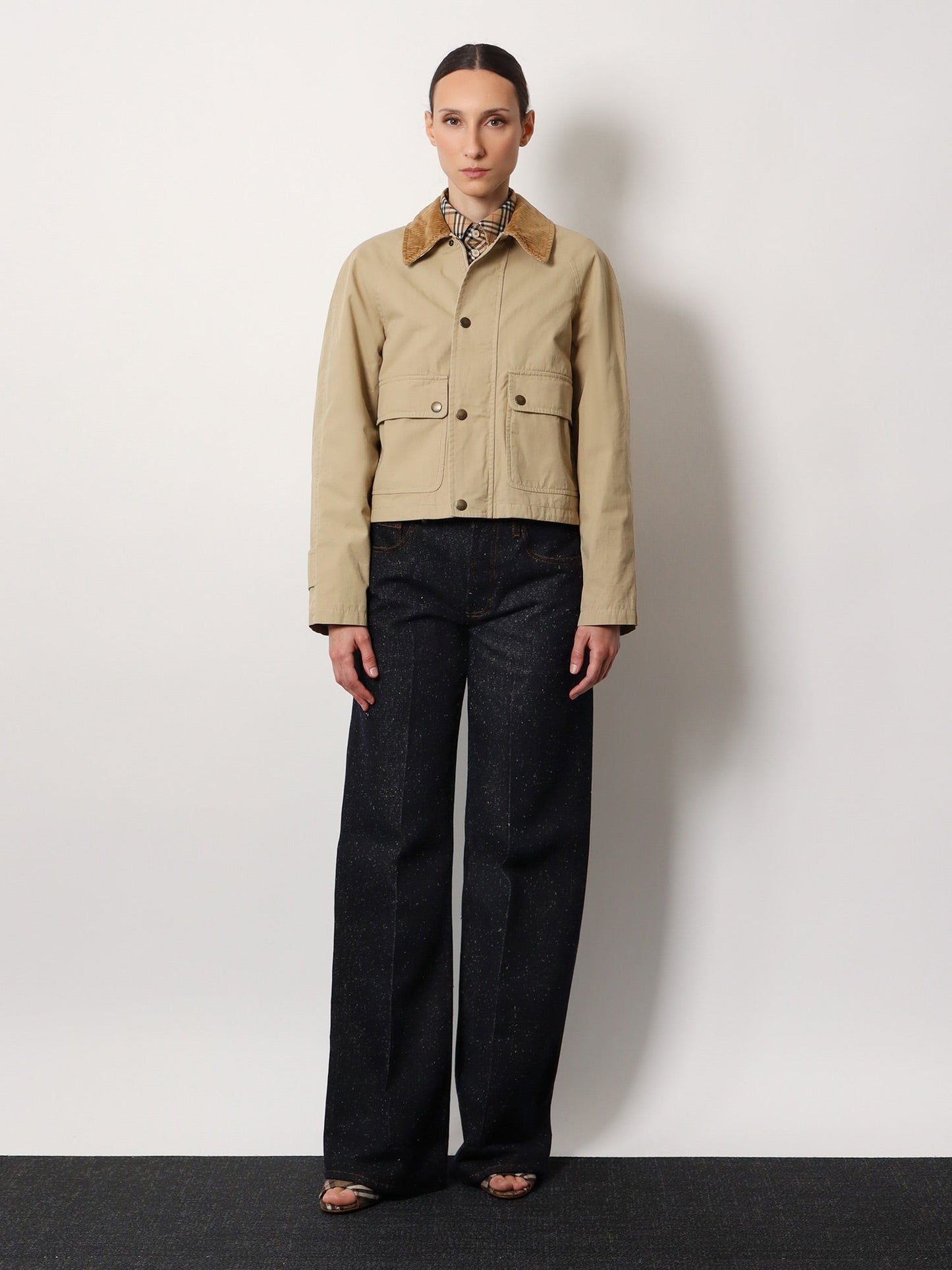 Burberry Traditional Check Organic Cotton T Shirt