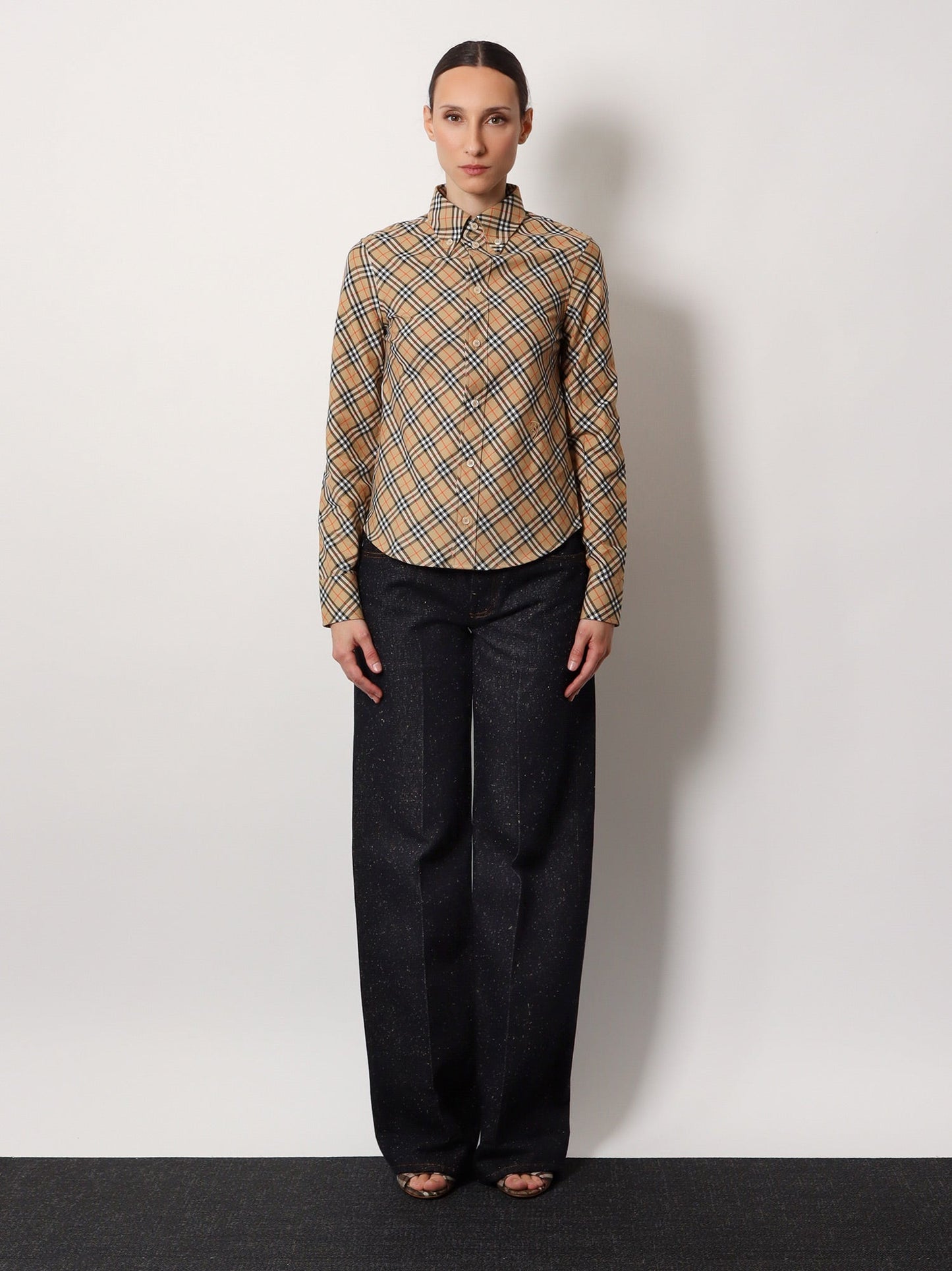 Burberry Traditional Check Organic Cotton T Shirt