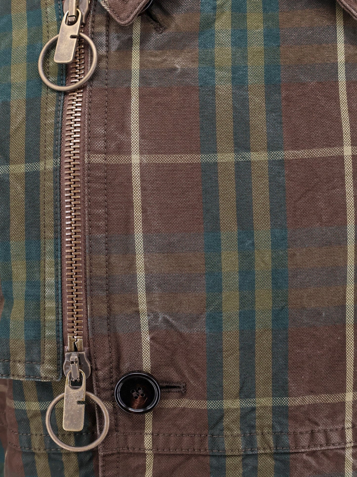 Burberry Cotton Trench With Check Motif