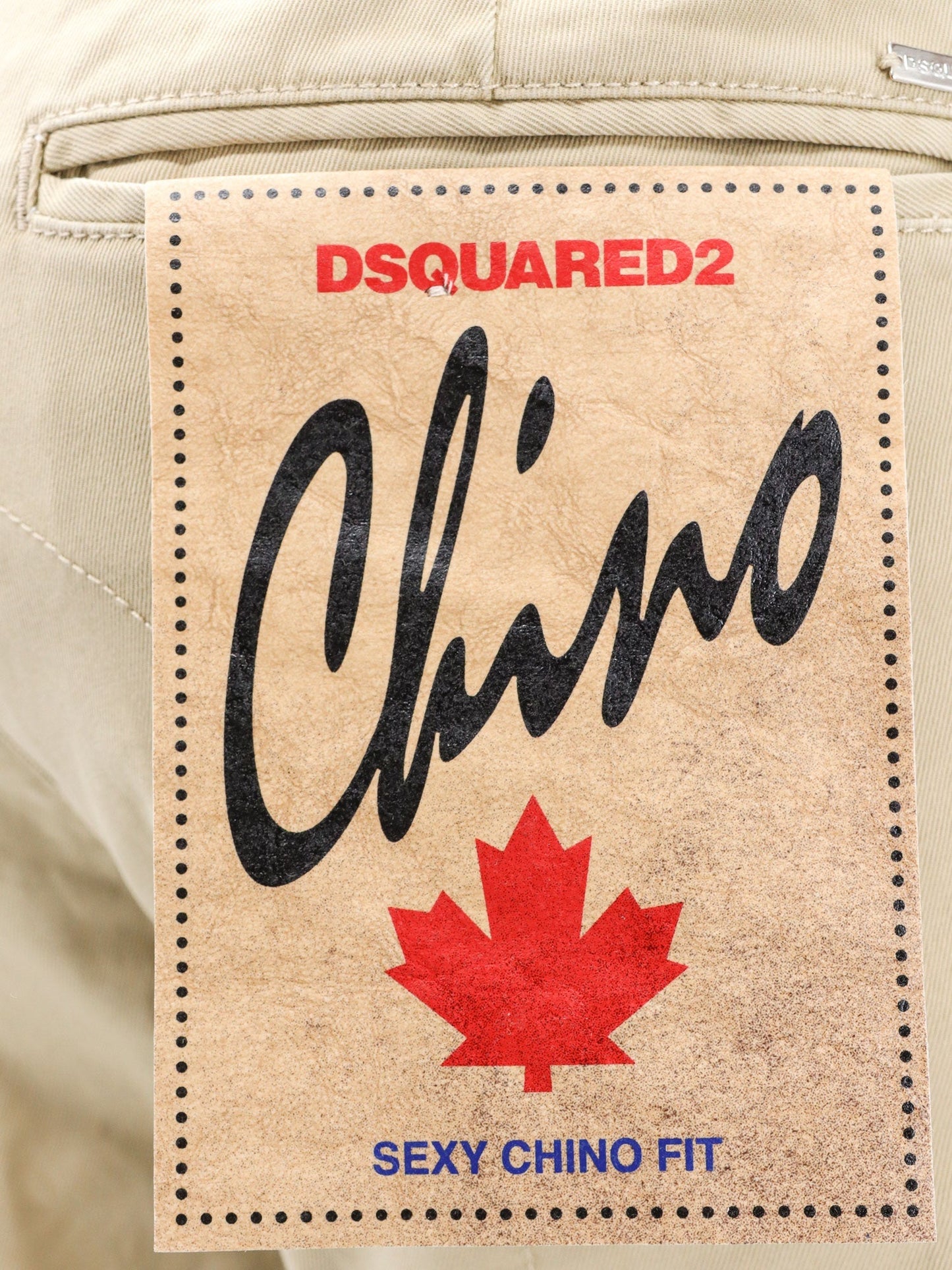 Dsquared2 Cotton Trouser With Back Logo Patch