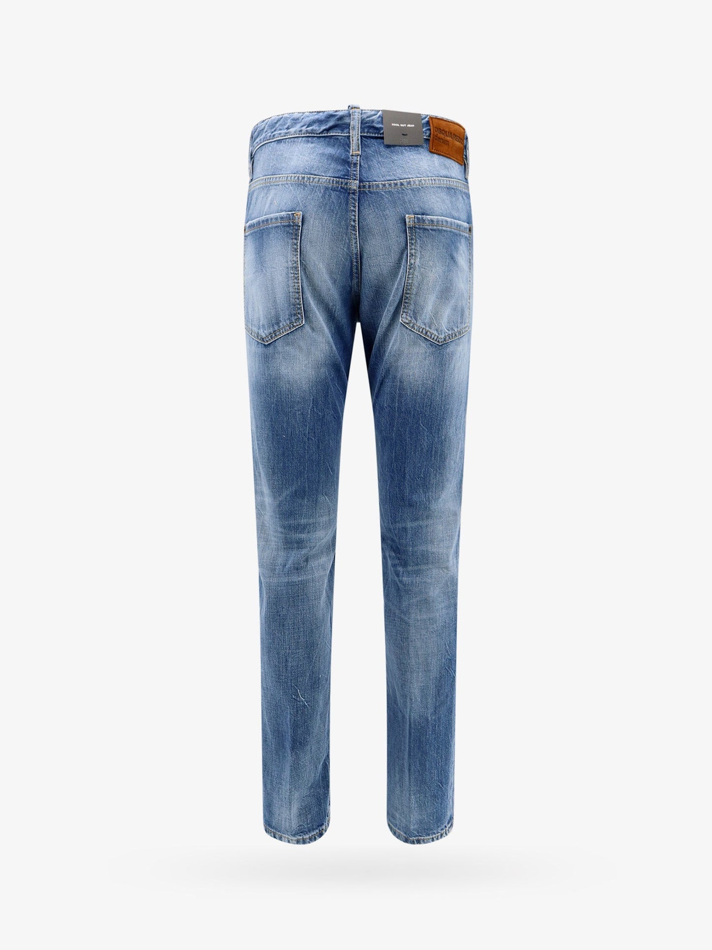 Dsquared2 Denim Jeans With Suede Logo Patch