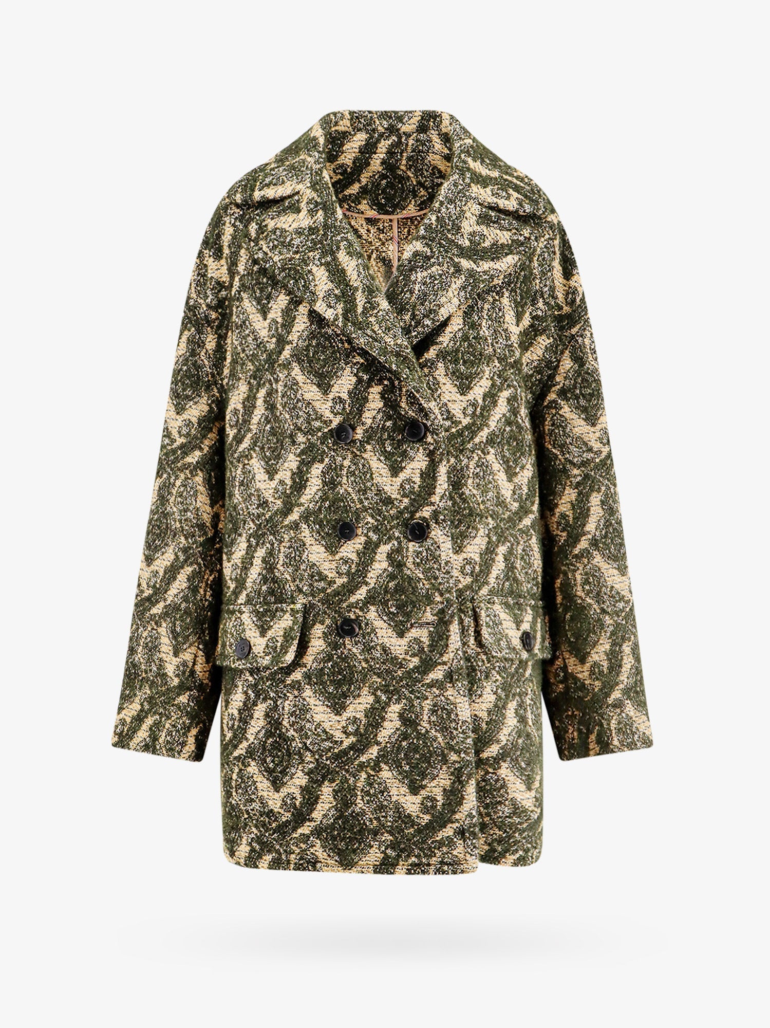 【送料&関税込】Etro Double-breasted Coat With Multicolor Mo ETRO Double-breasted coat with multicolor motif – Modishus