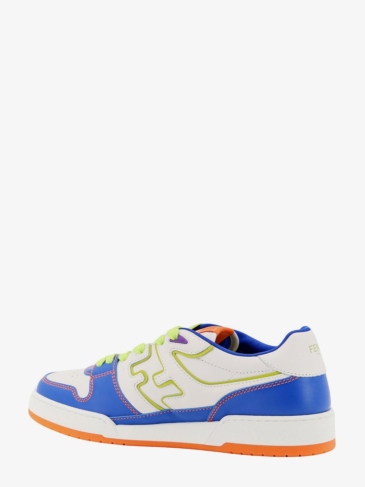 Fendi Leather Sneakers With Ff Lateral Logo