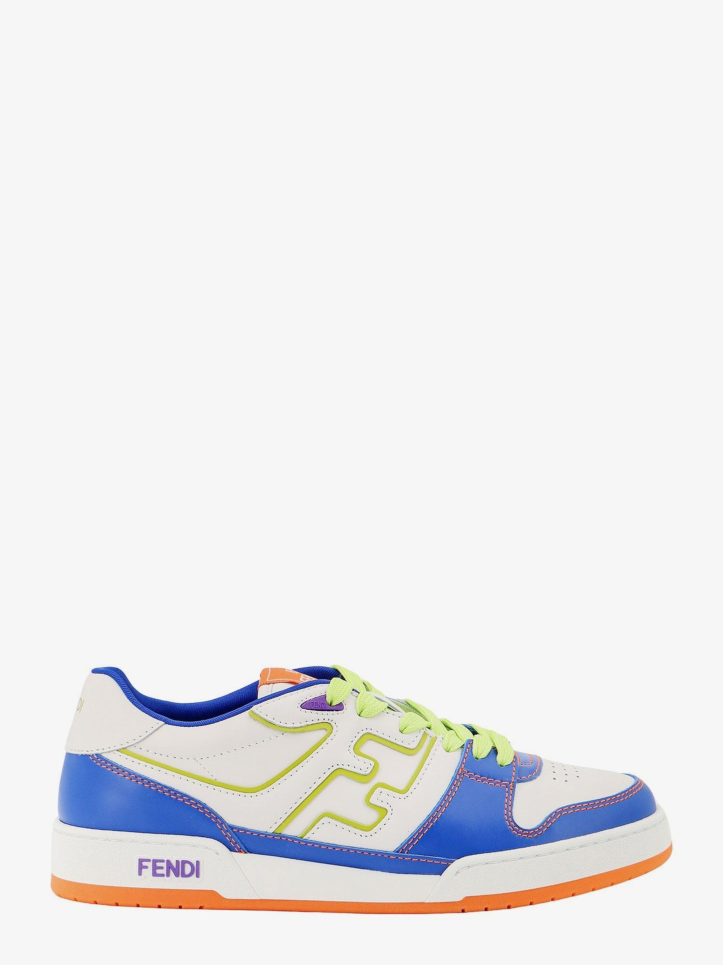 Fendi Leather Sneakers With Ff Lateral Logo