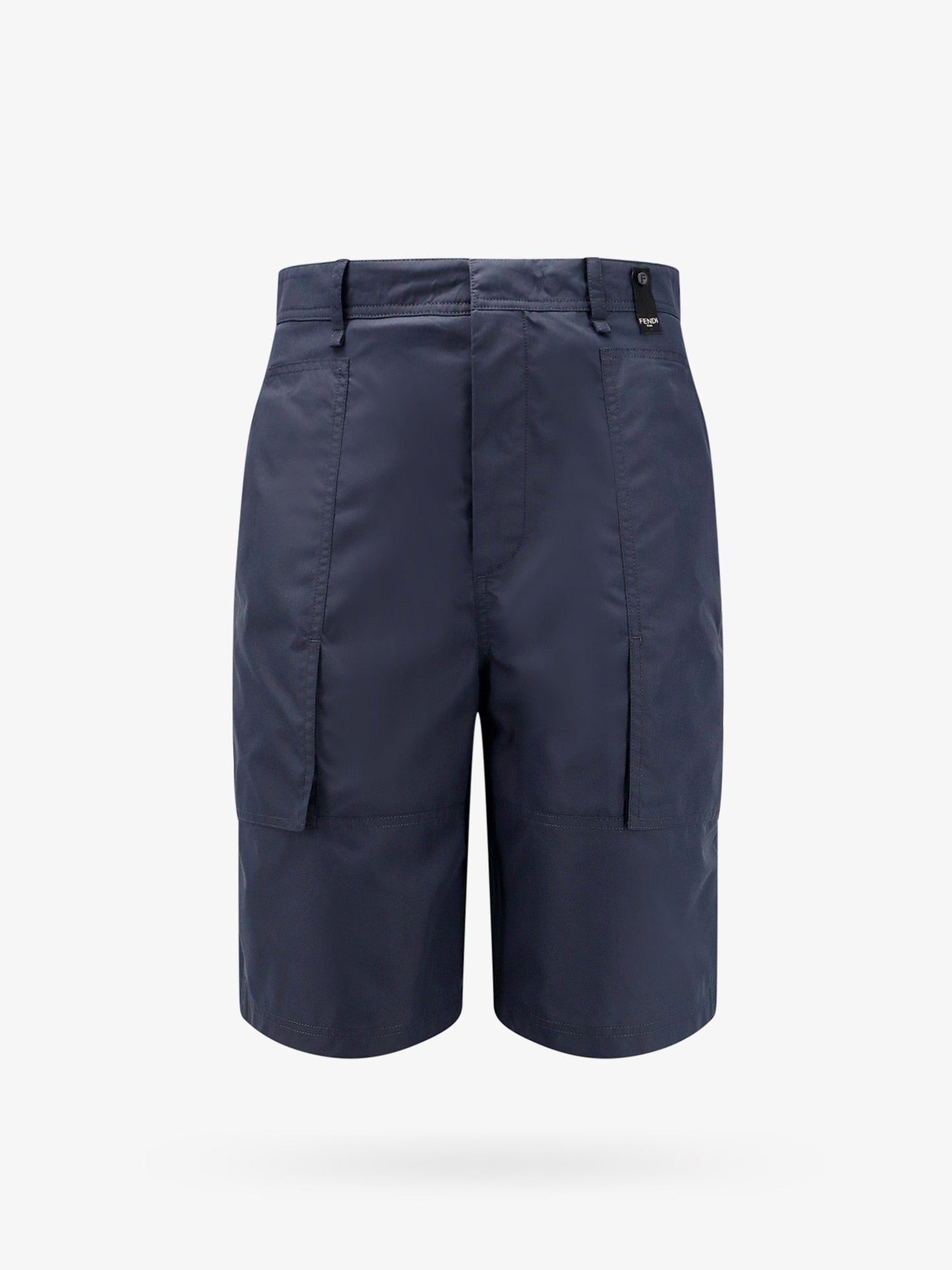 Fendi Cotton Blend Bermuda Shorts With Ff Detail