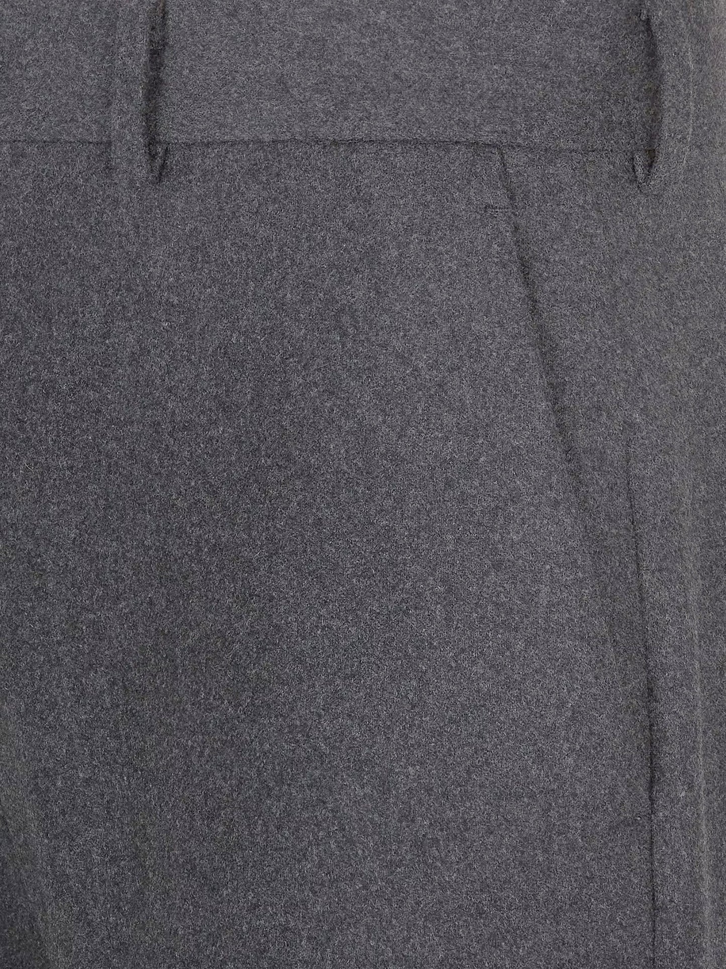 Fendi Stretch Cashmere Trouser With Logoed Detail