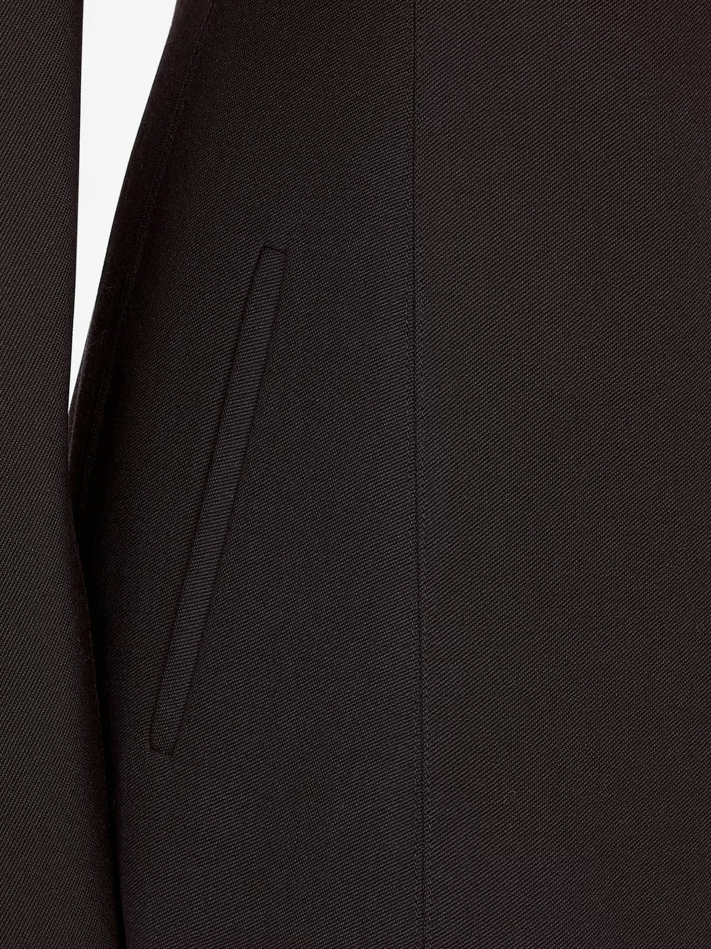 Fendi Grain De Poudre Wool Blazer