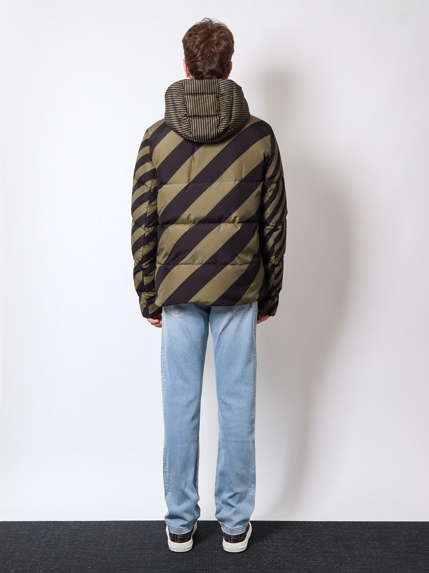 Fendi Cotton Jeans With Lateral Ff Print