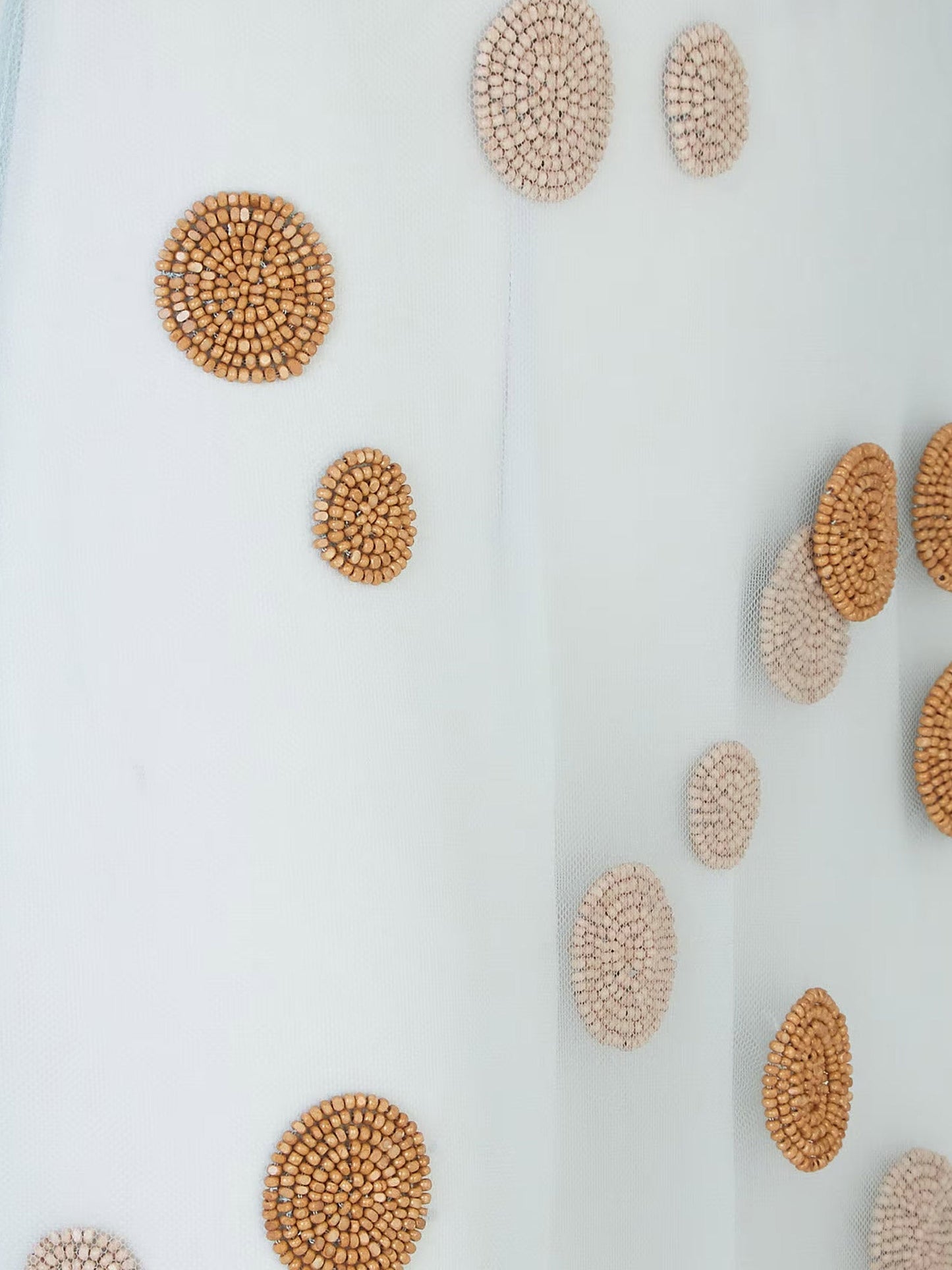 Fendi Tulle Skirt With All Over Macro Polka Dot Motif