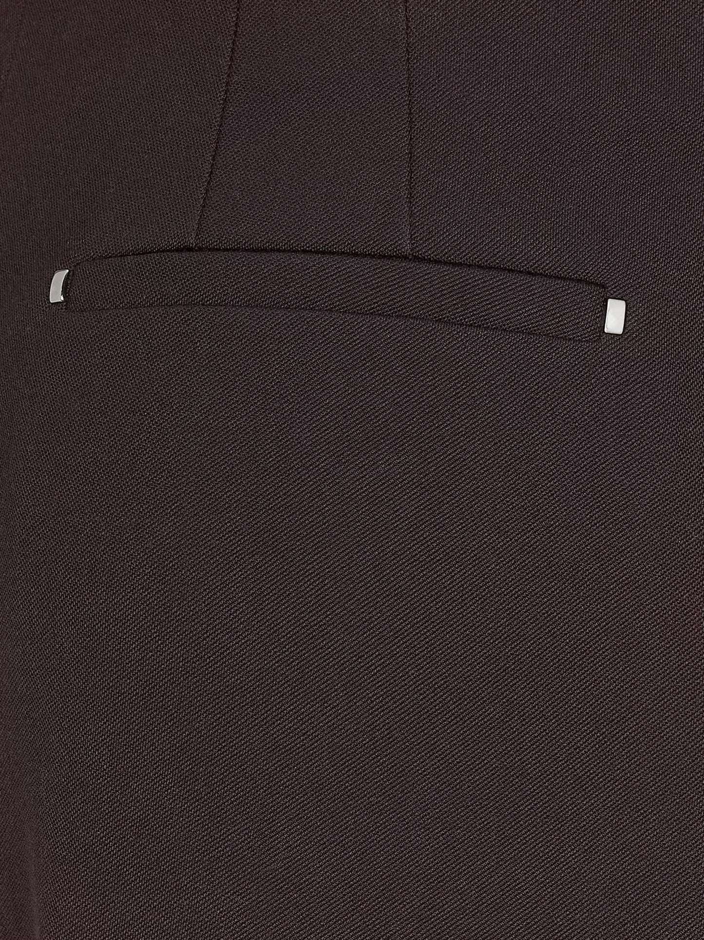 Fendi Virgin Wool Trousers With Metal Ff Details