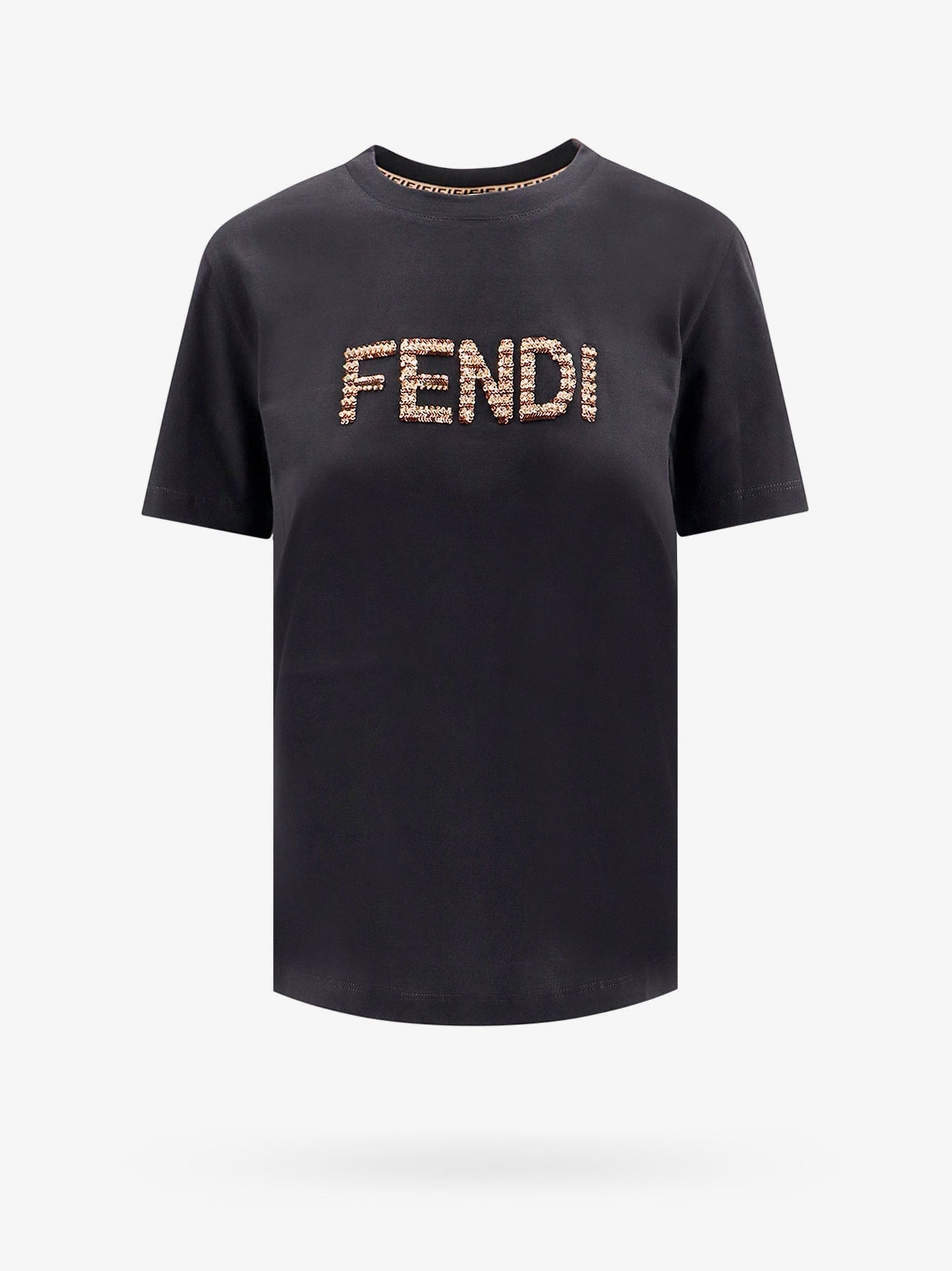 Fendi Cotton T Shirt With Frontal Logo