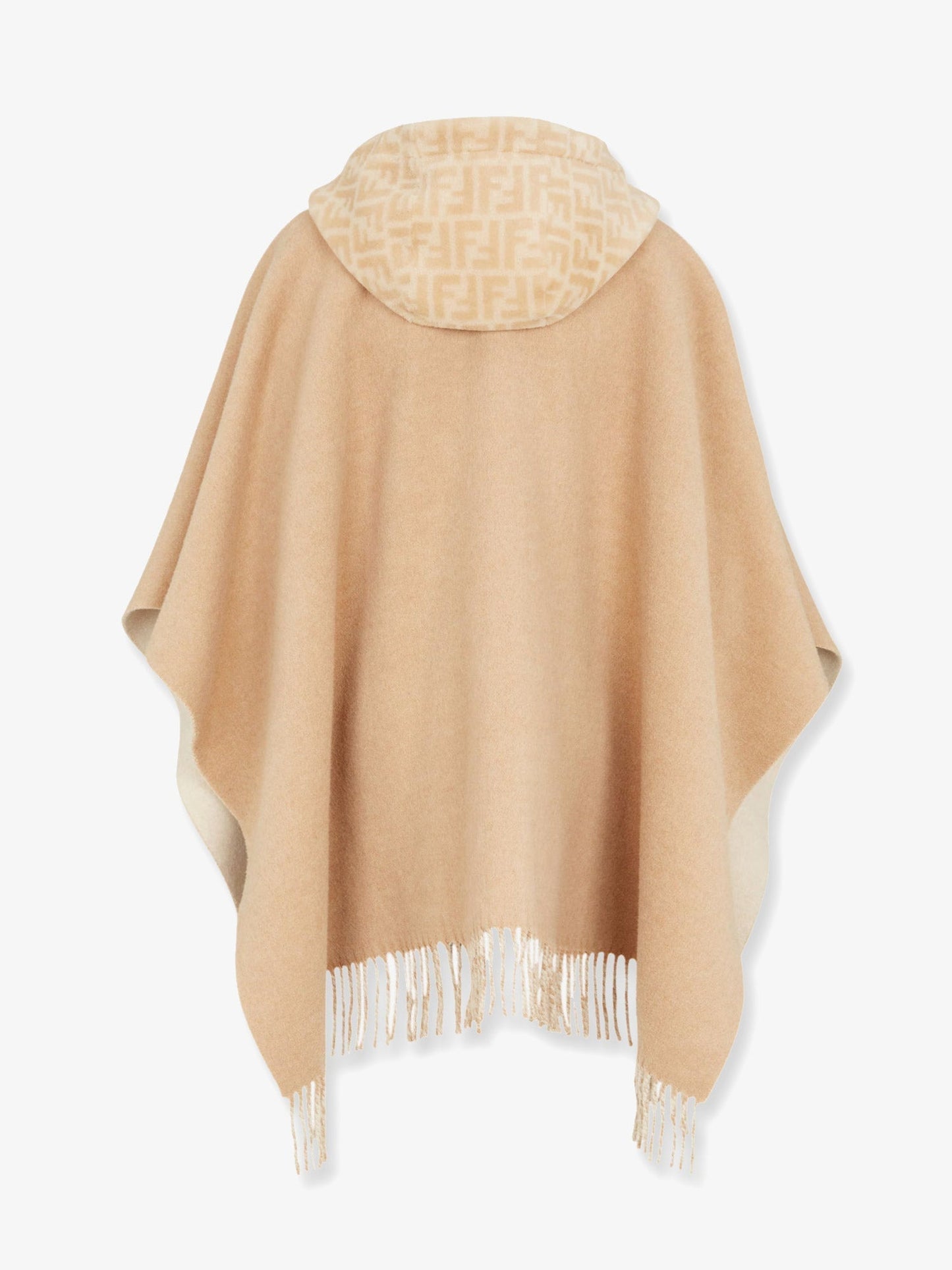 Fendi Double Cashmere And Wool Poncho