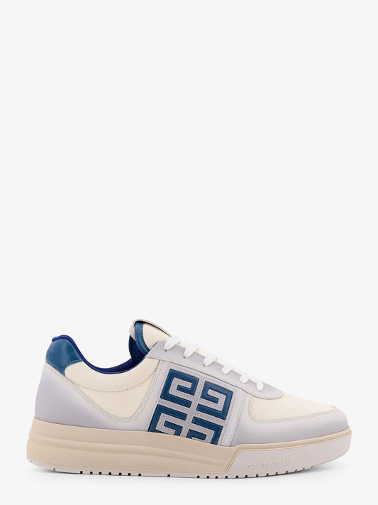 Givenchy G4 Low Top Canvas And Leather Sneakers With Iconic Detail
