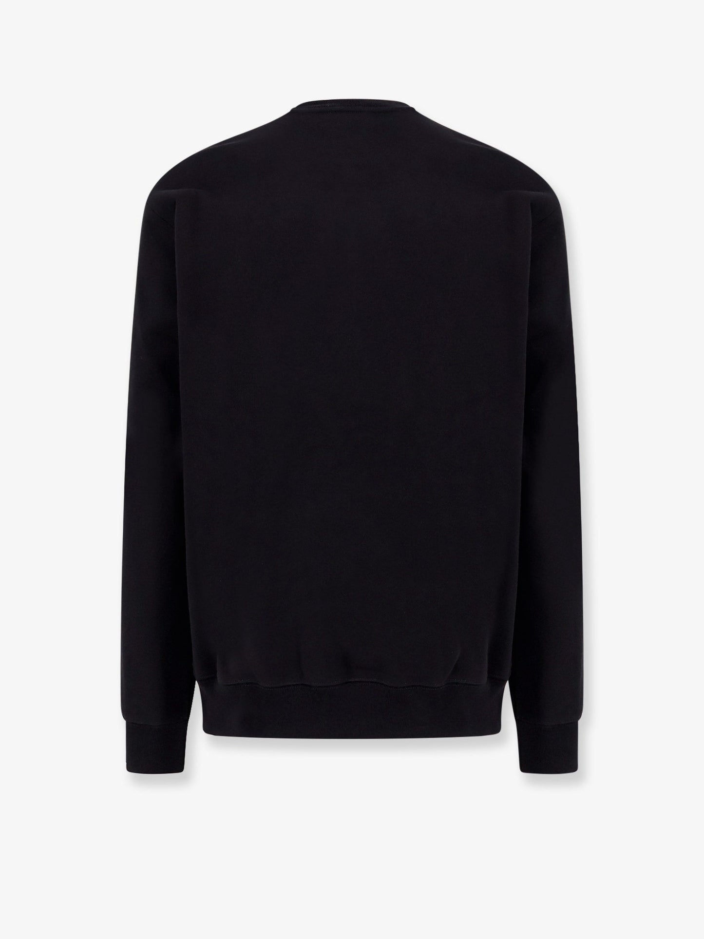 Gucci Cotton Sweatshirt Crew Neck With Ribbed Profiles And Gucci Logo Print On The Front