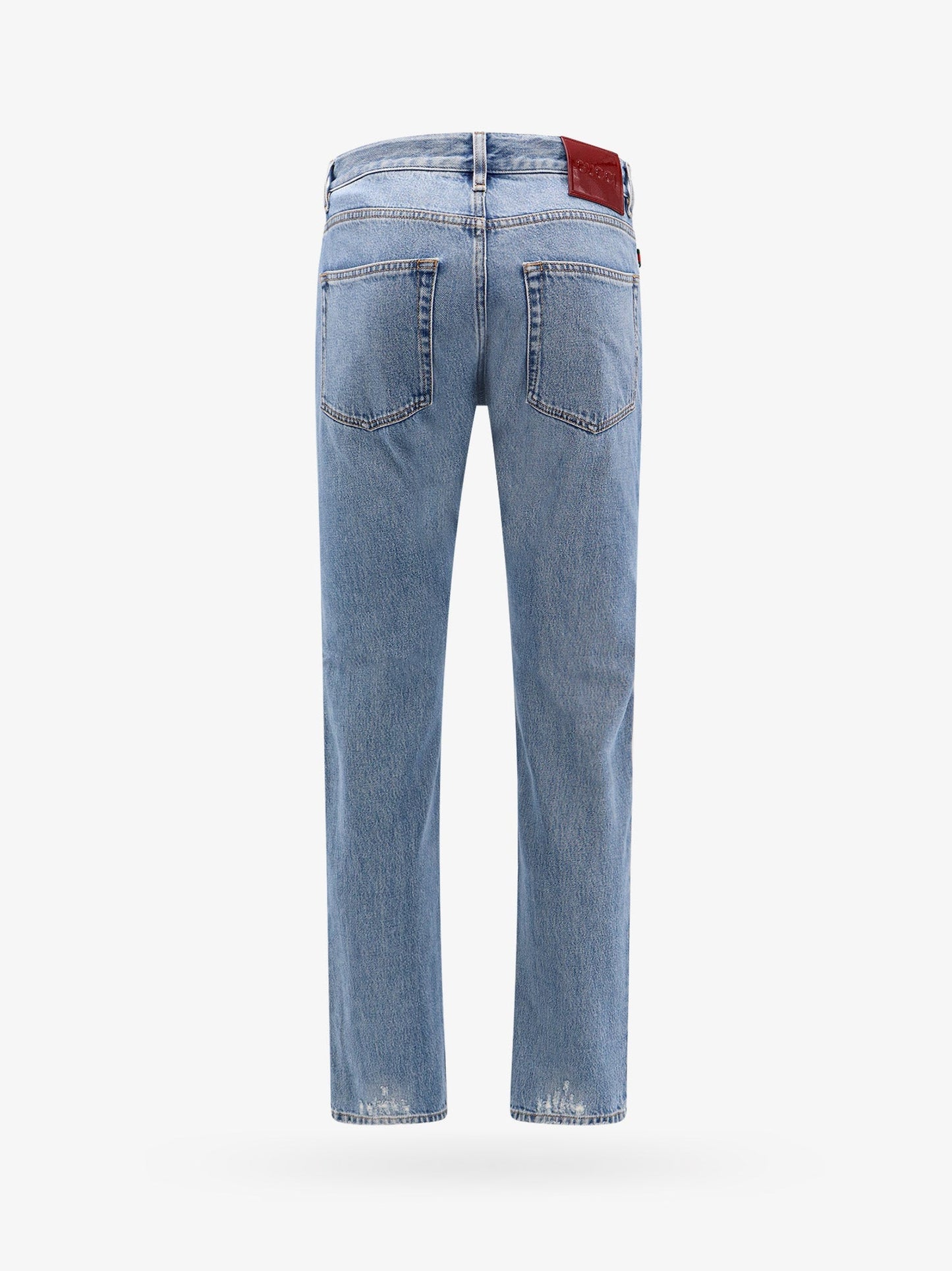 Gucci Cotton Jeans With Back Logo Patch