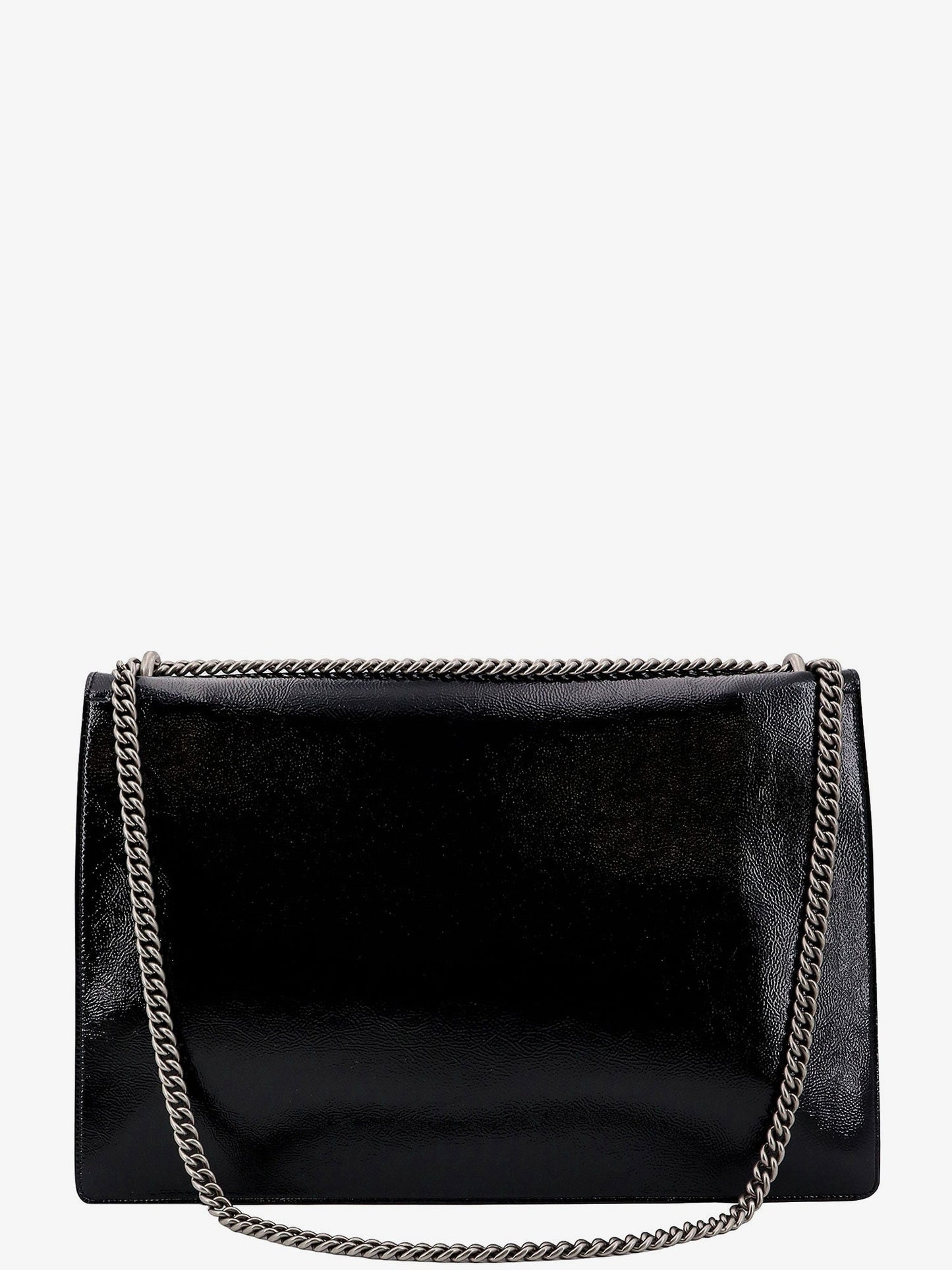 Gucci Patent Leather Shoulder Bag With Iconic Tiger's Head