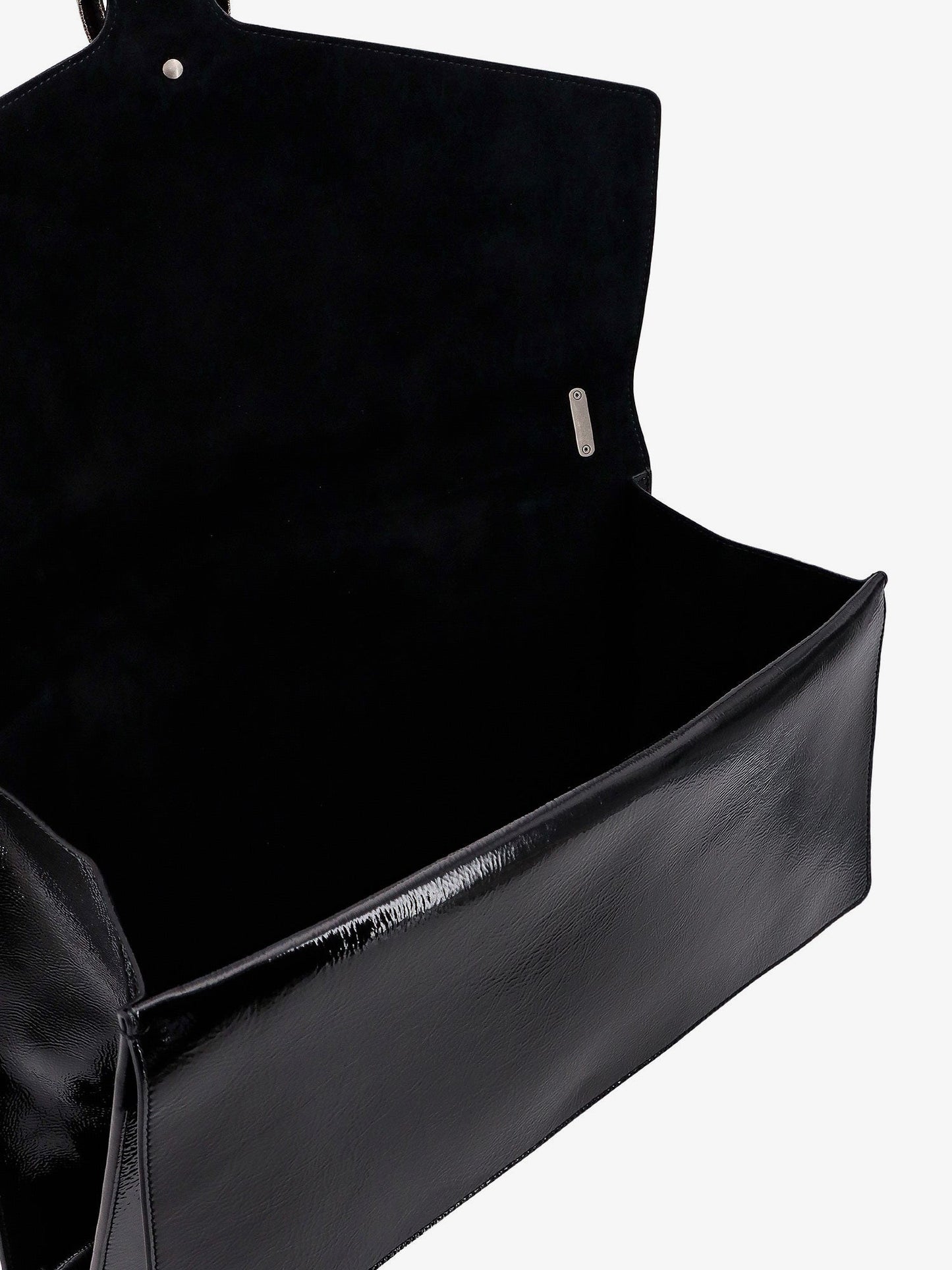 Gucci Patent Leather Shoulder Bag With Iconic Tiger's Head