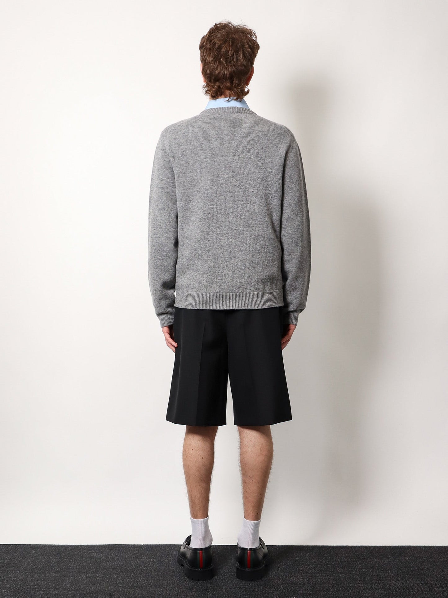 Gucci Wool Sweater With Gucci Inlay On The Front