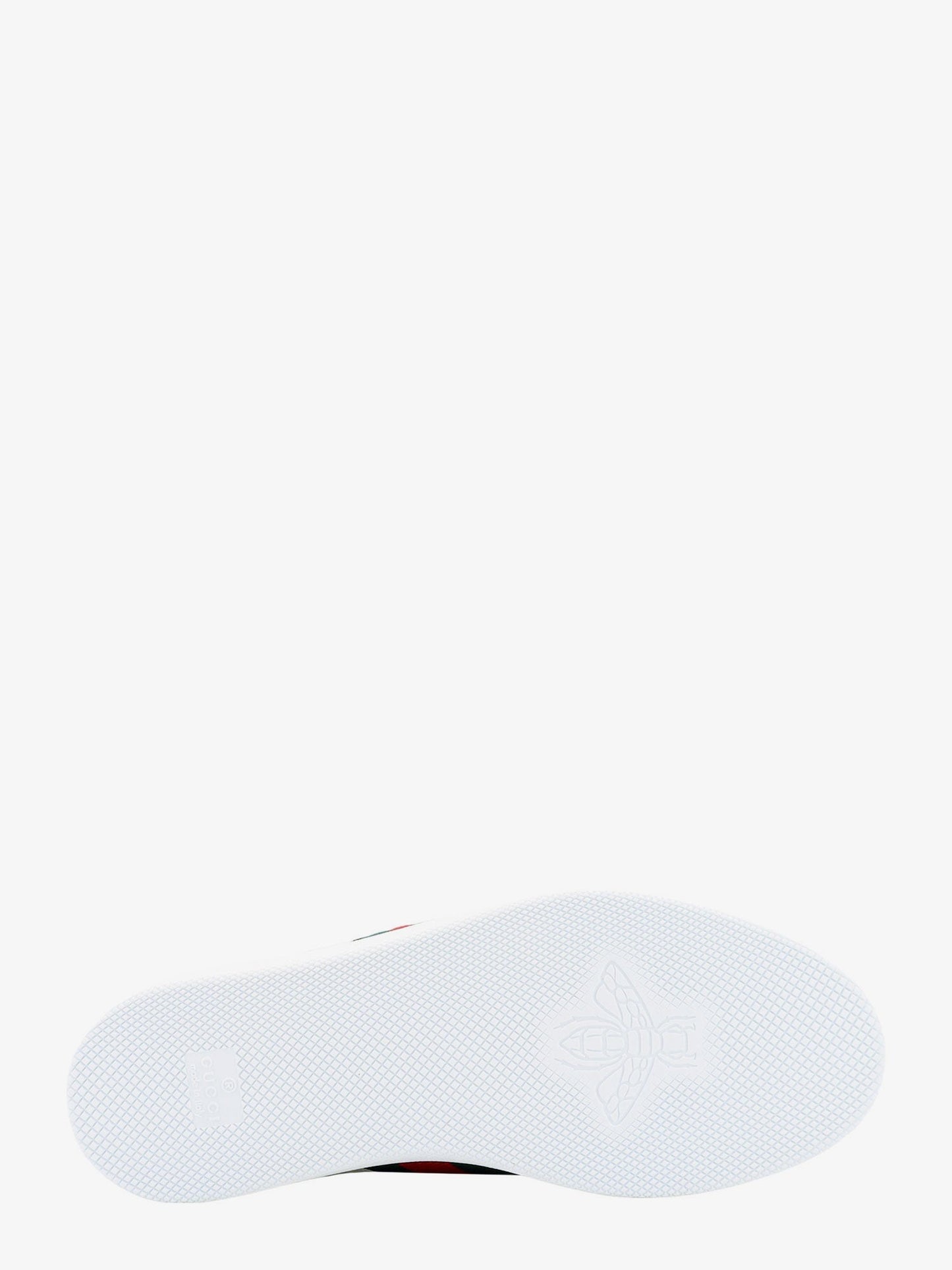 Gucci Leather Sneakers With Lateral Web Band