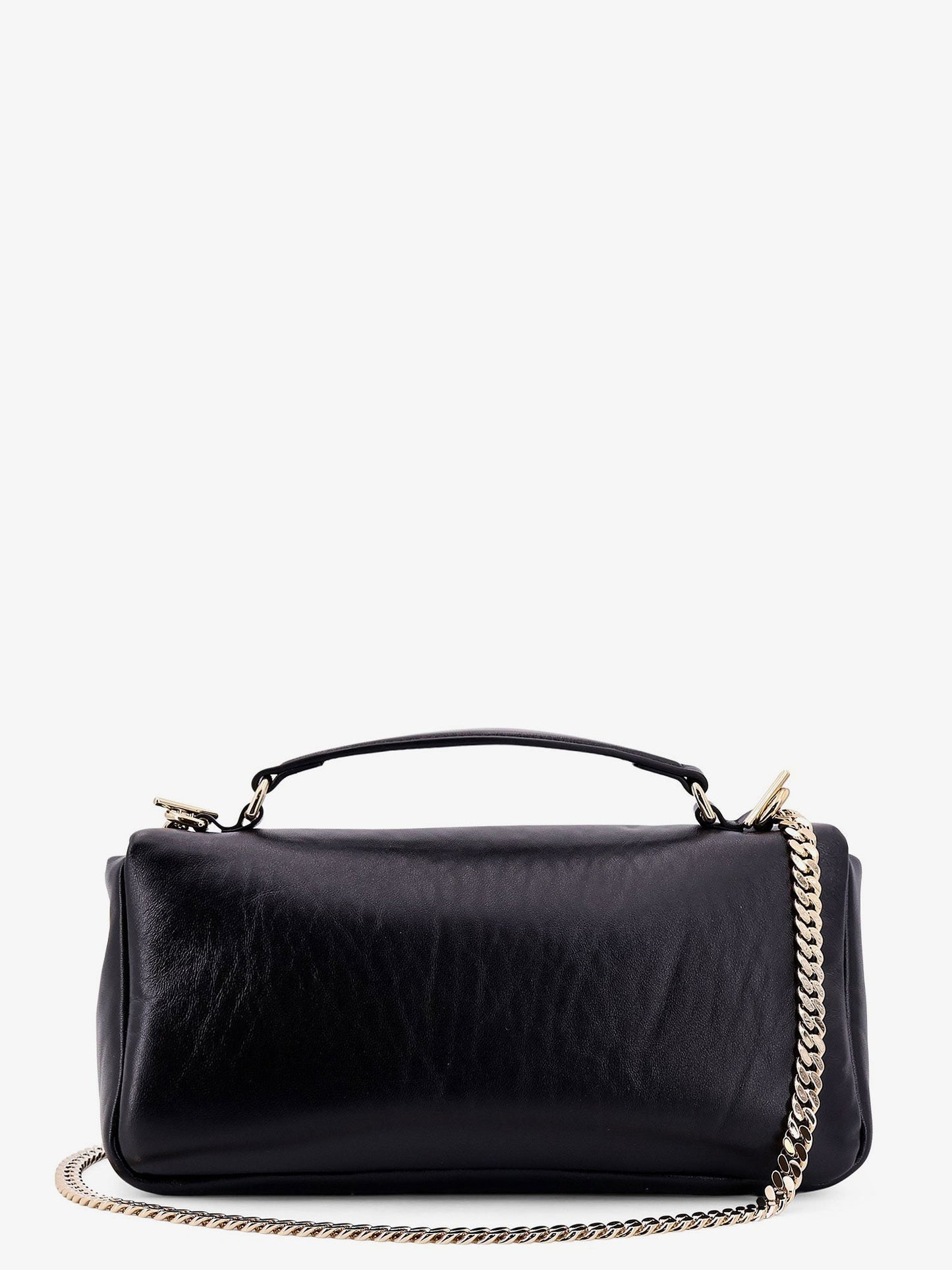 Gucci Gg Milano Leather Handbag With Frontal Gg Logo