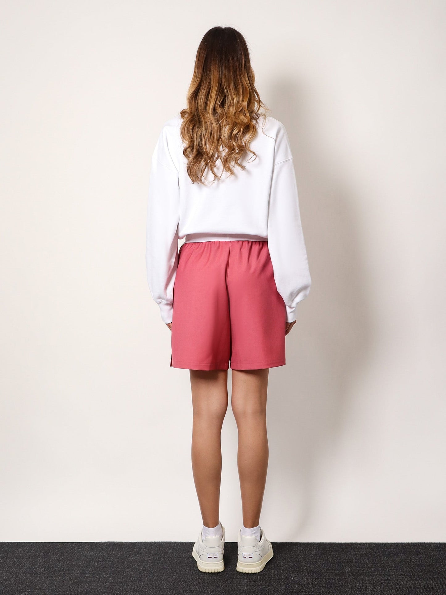 Gucci Wool Shorts With Frontal Logo