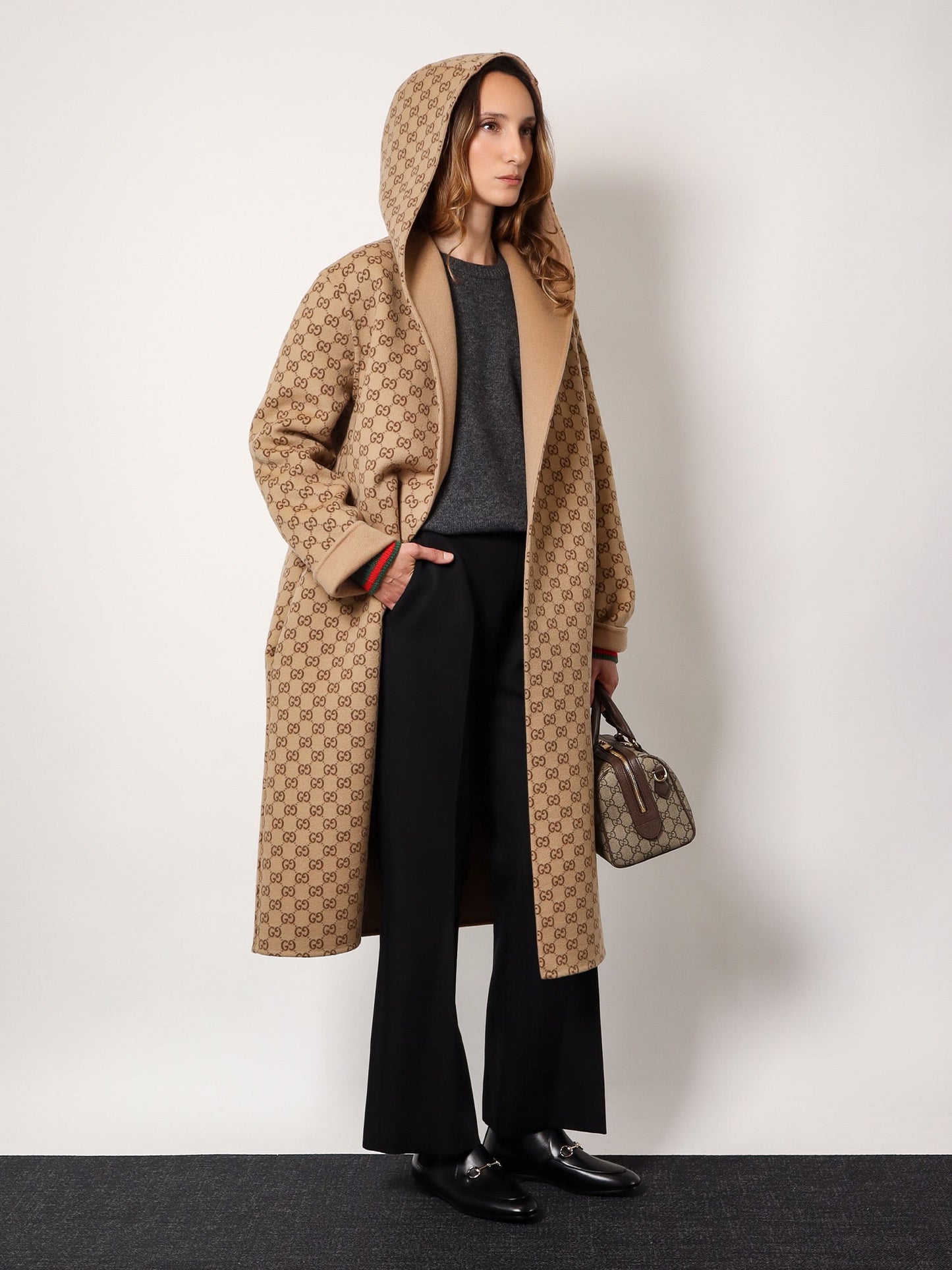 Gucci Wool And Cashmere Sweater With Web Details