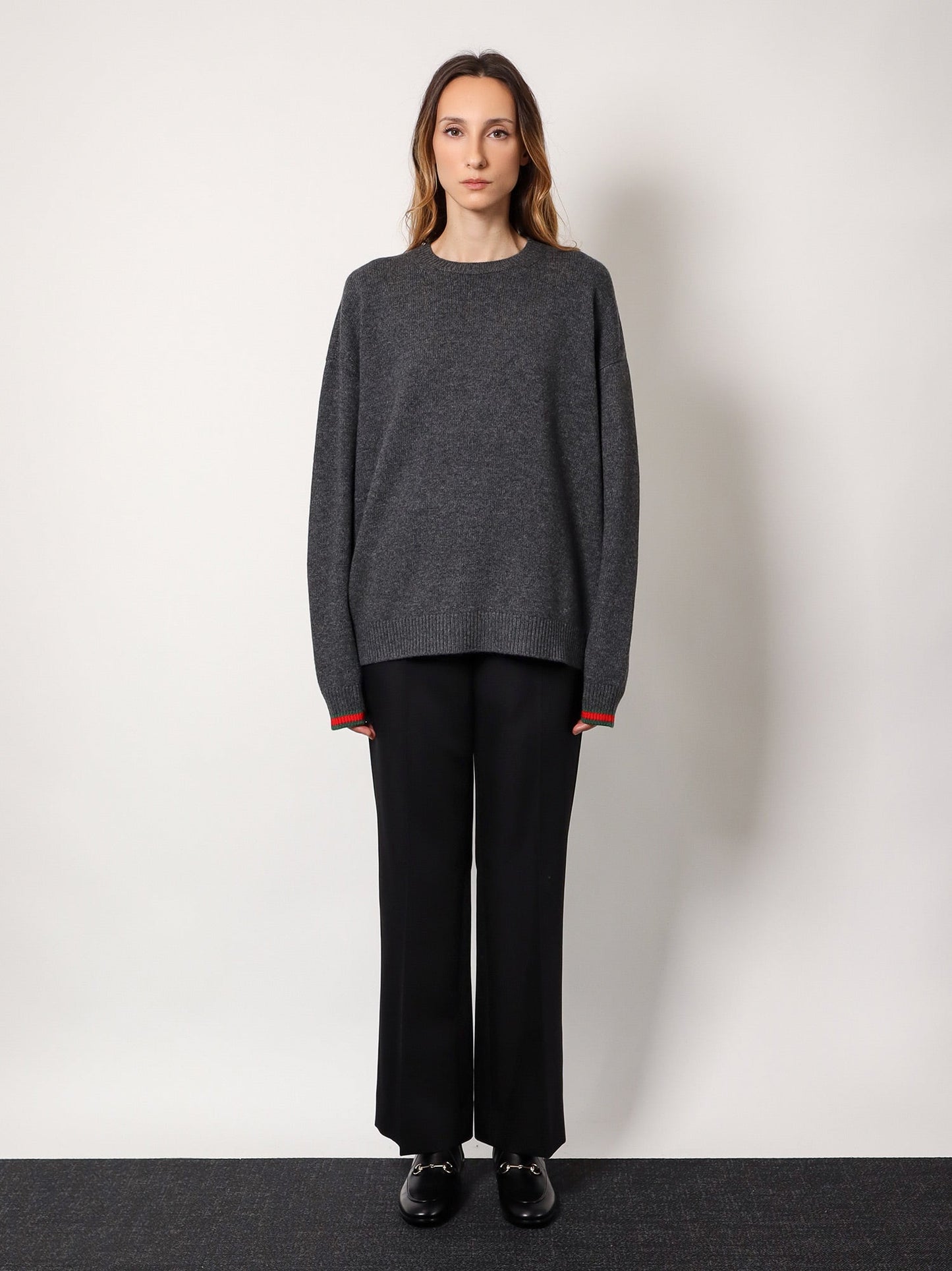 Gucci Wool And Cashmere Sweater With Web Details