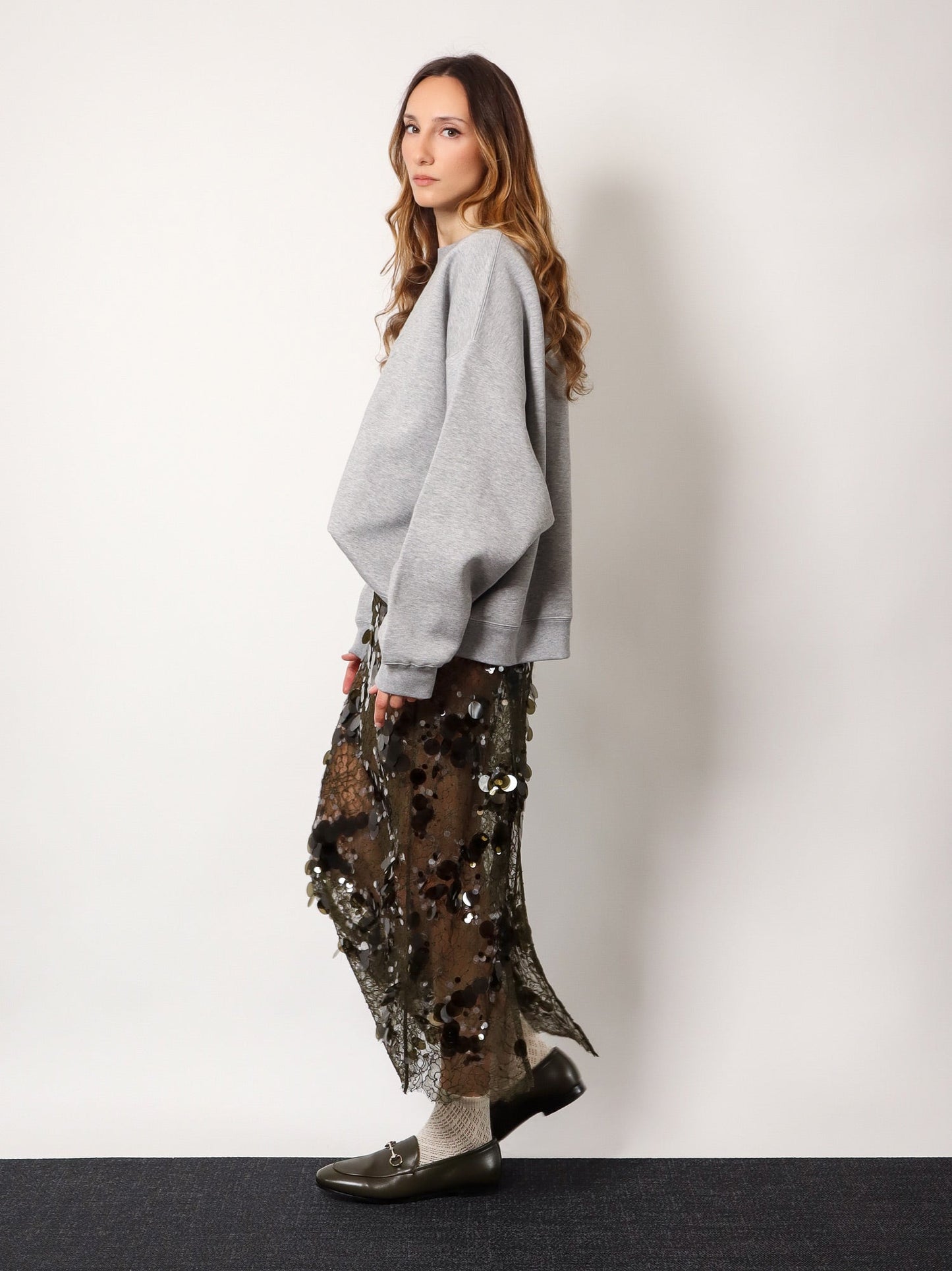 Gucci Laces Skirt With All Over Sequins